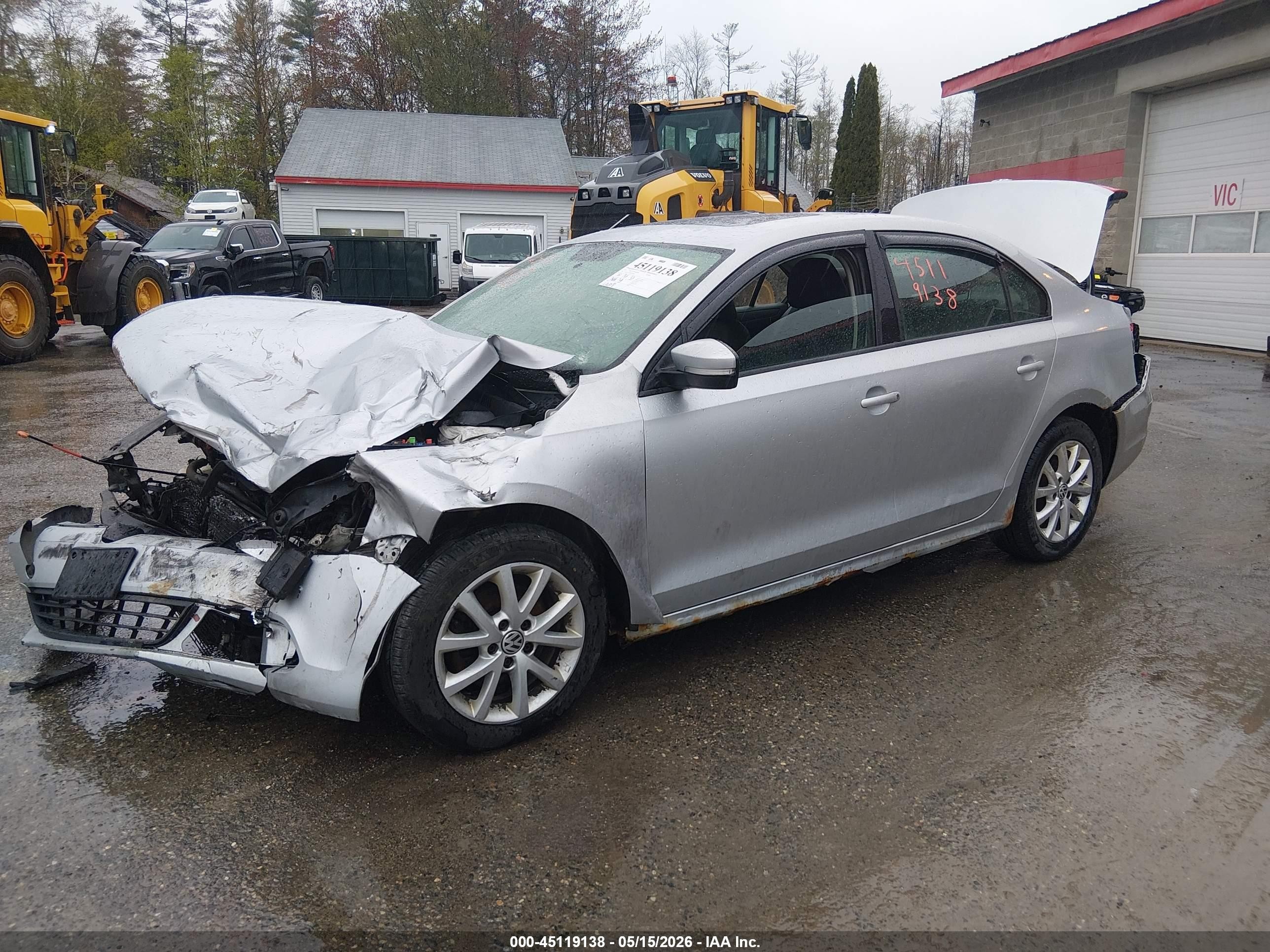 2011 Volkswagen Jetta 2.5l Se Серебряный vin: 3VWDZ7AJ9BM358931
