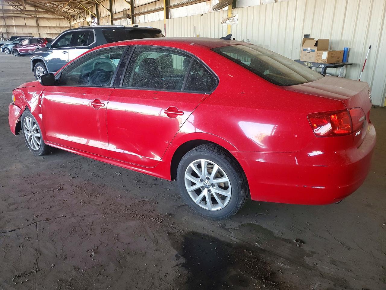 2011 Volkswagen Jetta Se Red vin: 3VWDZ7AJ9BM391556