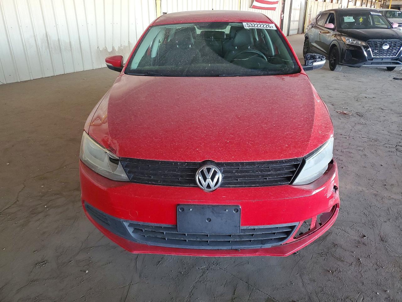 2011 Volkswagen Jetta Se Red vin: 3VWDZ7AJ9BM391556