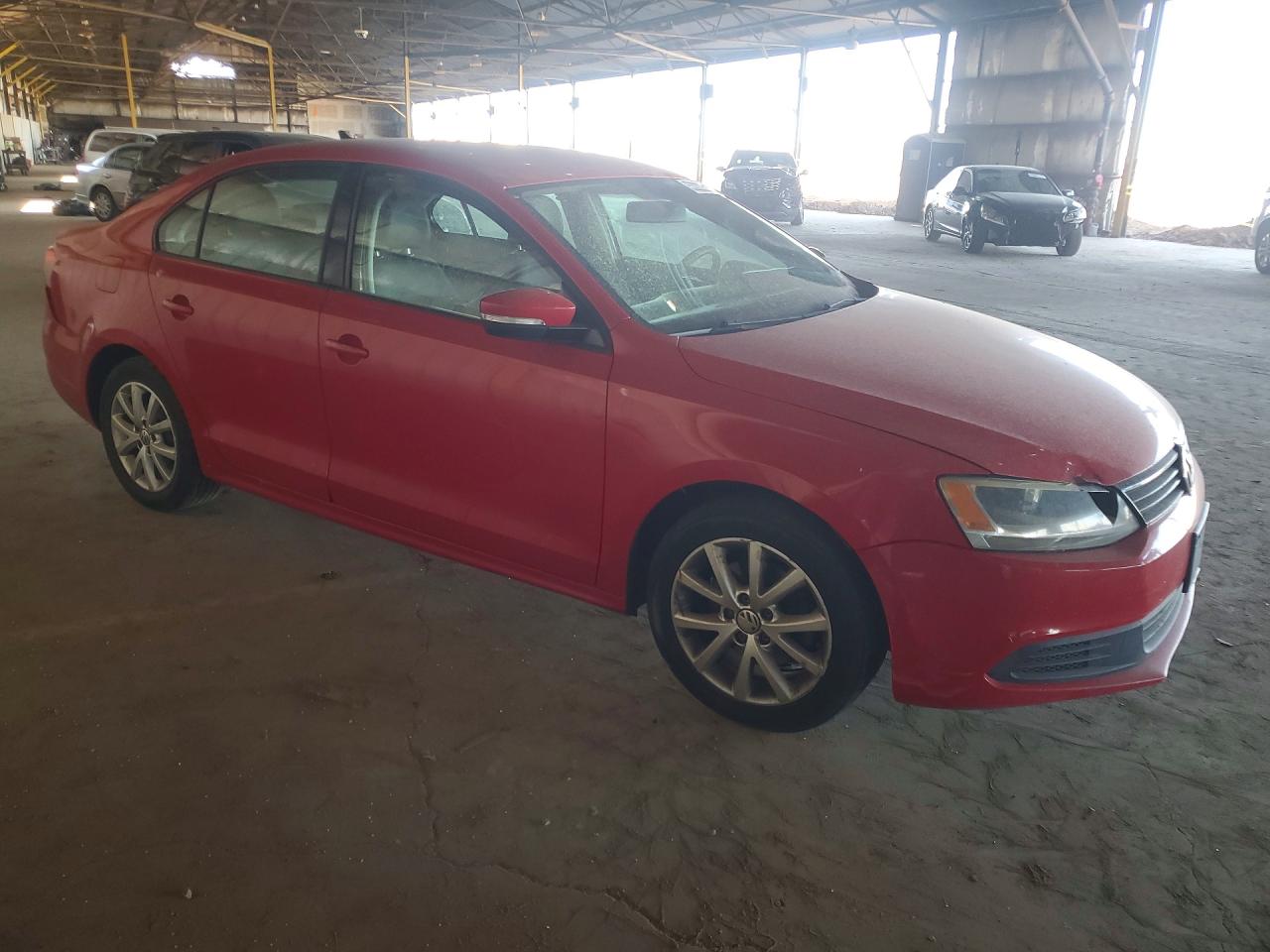 2011 Volkswagen Jetta Se Red vin: 3VWDZ7AJ9BM391556
