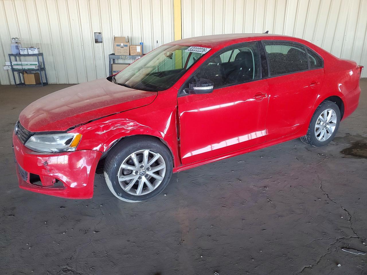2011 Volkswagen Jetta Se Red vin: 3VWDZ7AJ9BM391556