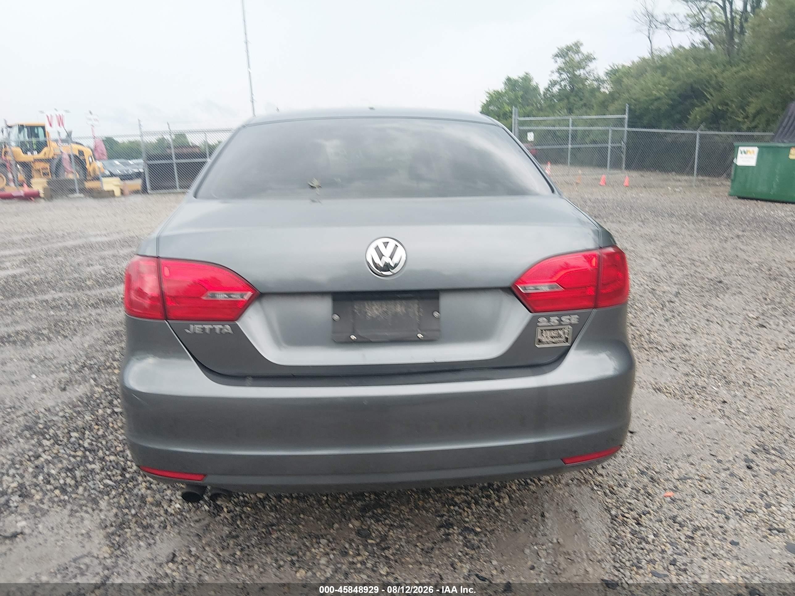 2011 Volkswagen Jetta 2.5l Se Серый vin: 3VWDZ7AJXBM041966