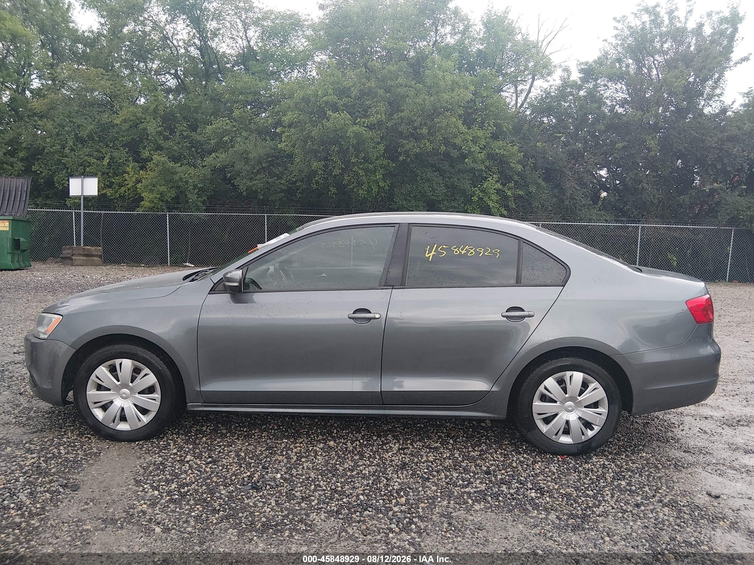 2011 Volkswagen Jetta 2.5l Se Серый vin: 3VWDZ7AJXBM041966