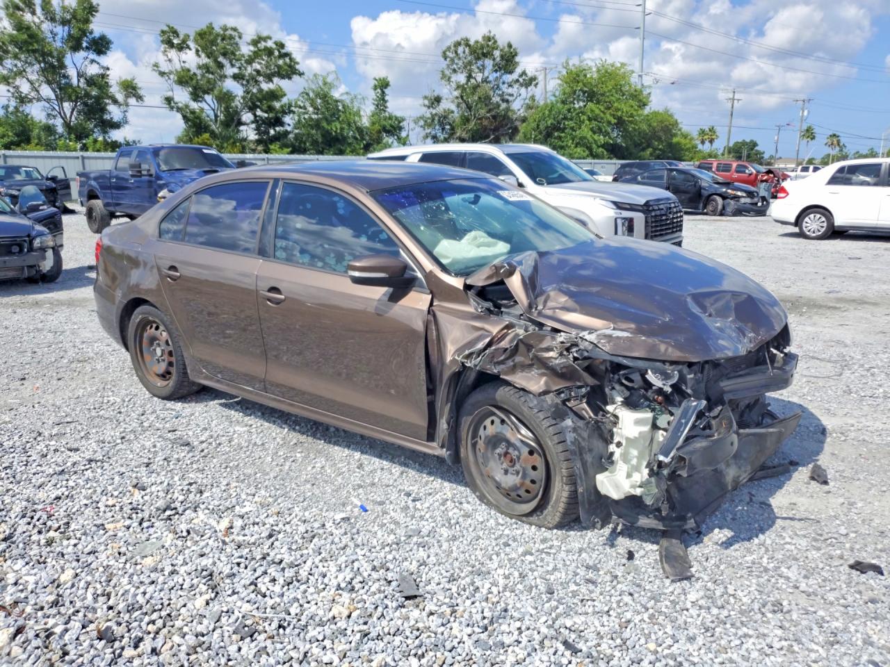 2011 Volkswagen Jetta Se Brown vin: 3VWDZ7AJXBM133126