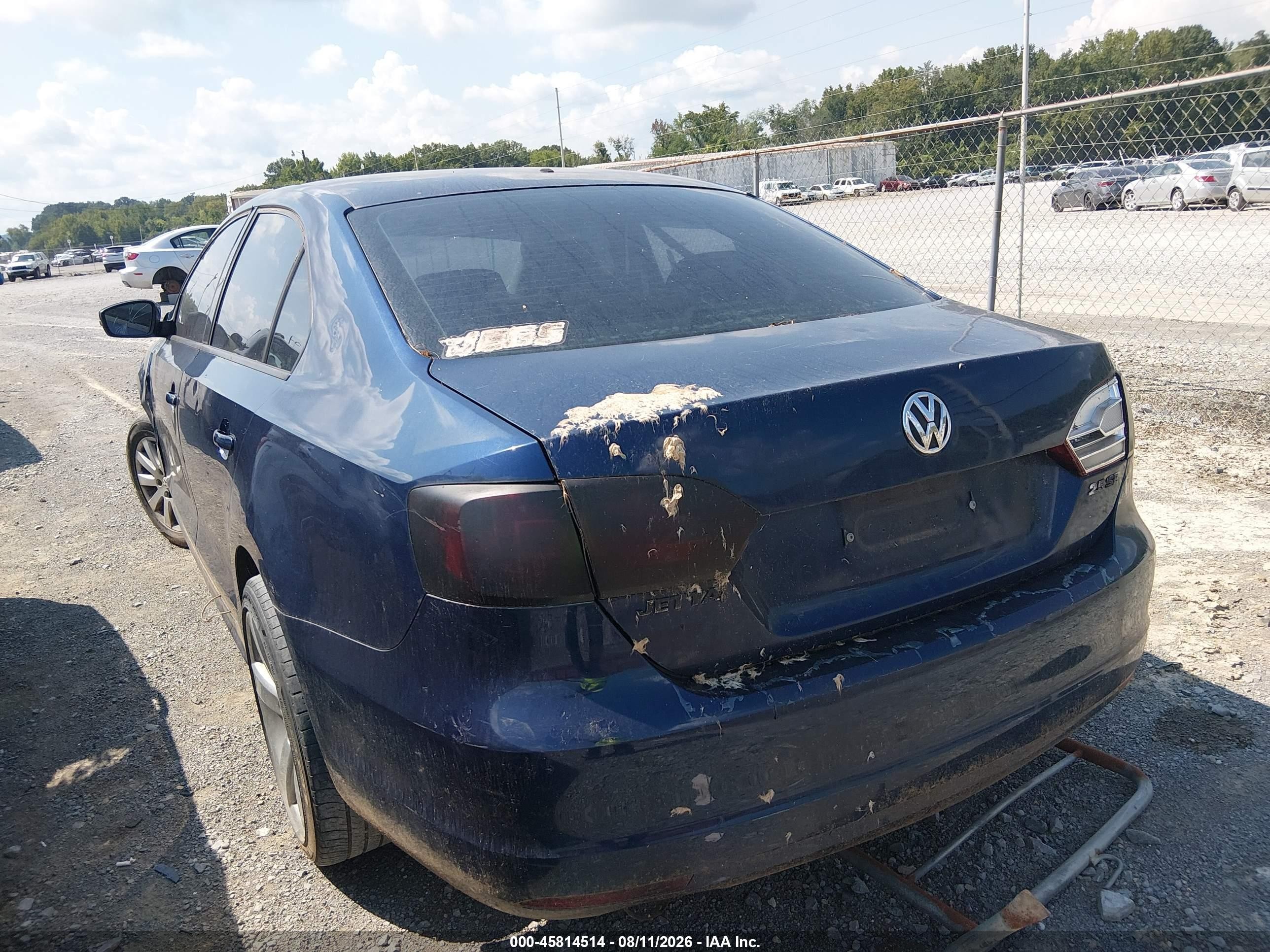 2011 Volkswagen Jetta 2.5l Se Blue vin: 3VWDZ7AJXBM324870