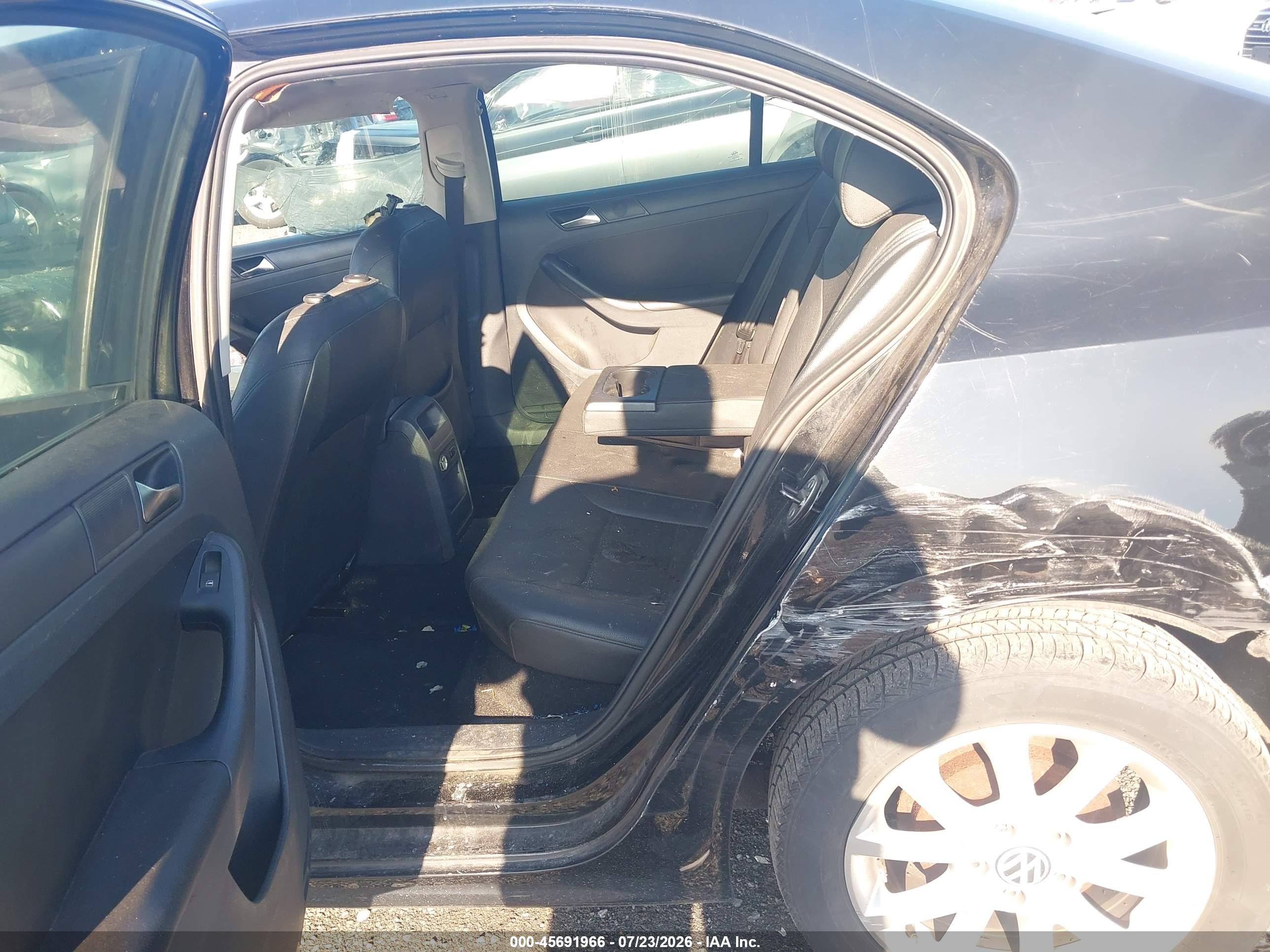 2011 Volkswagen Jetta 2.5l Se Black vin: 3VWDZ7AJXBM331009