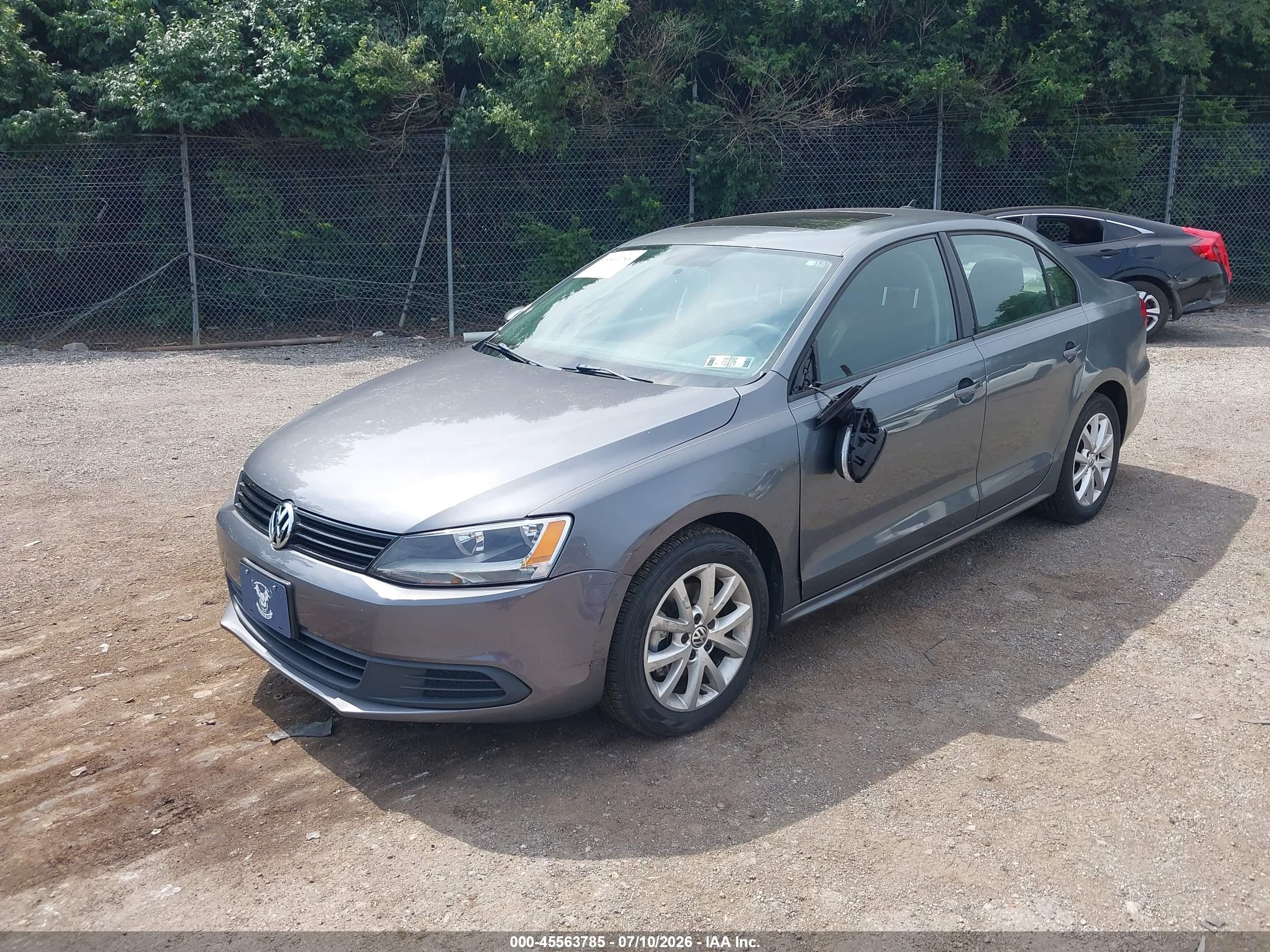2011 Volkswagen Jetta 2.5l Se Gray vin: 3VWDZ7AJXBM355553
