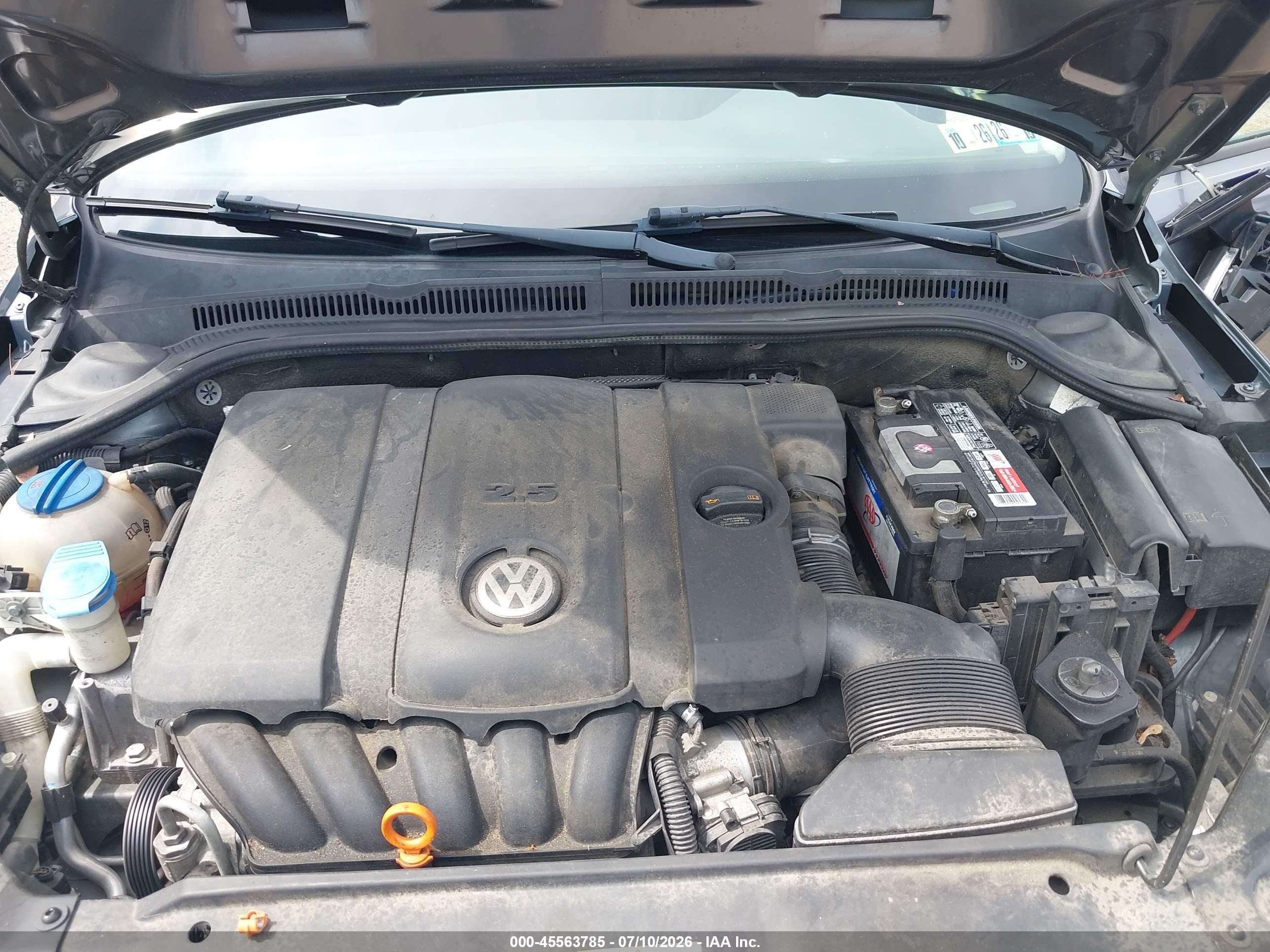 2011 Volkswagen Jetta 2.5l Se Gray vin: 3VWDZ7AJXBM355553