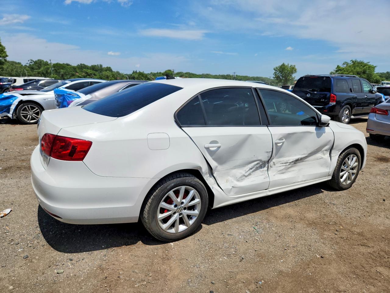 2011 Volkswagen Jetta Se White vin: 3VWDZ7AJXBM361949