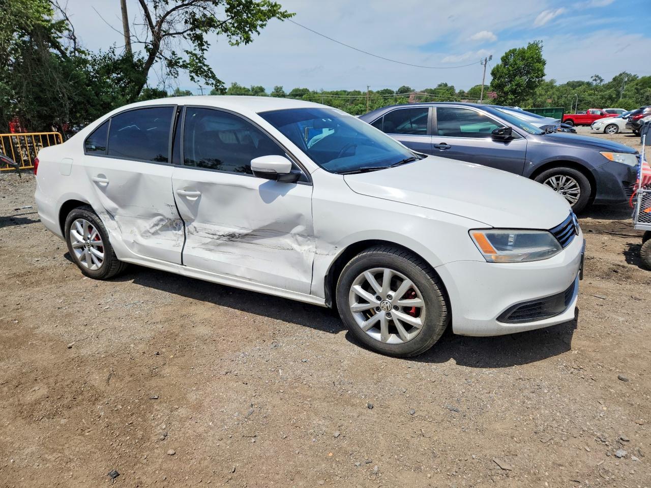 2011 Volkswagen Jetta Se White vin: 3VWDZ7AJXBM361949
