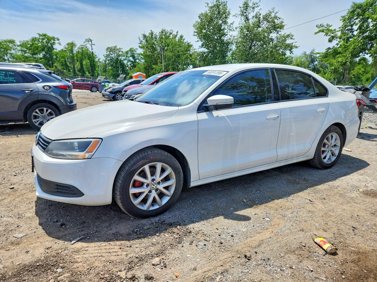2011 Volkswagen Jetta Se White vin: 3VWDZ7AJXBM361949