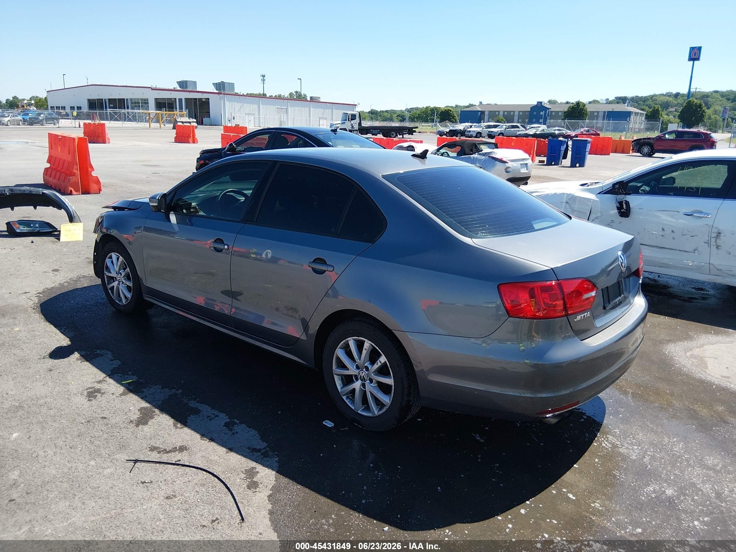 2011 Volkswagen Jetta 2.5l Se Gray vin: 3VWDZ7AJXBM376967