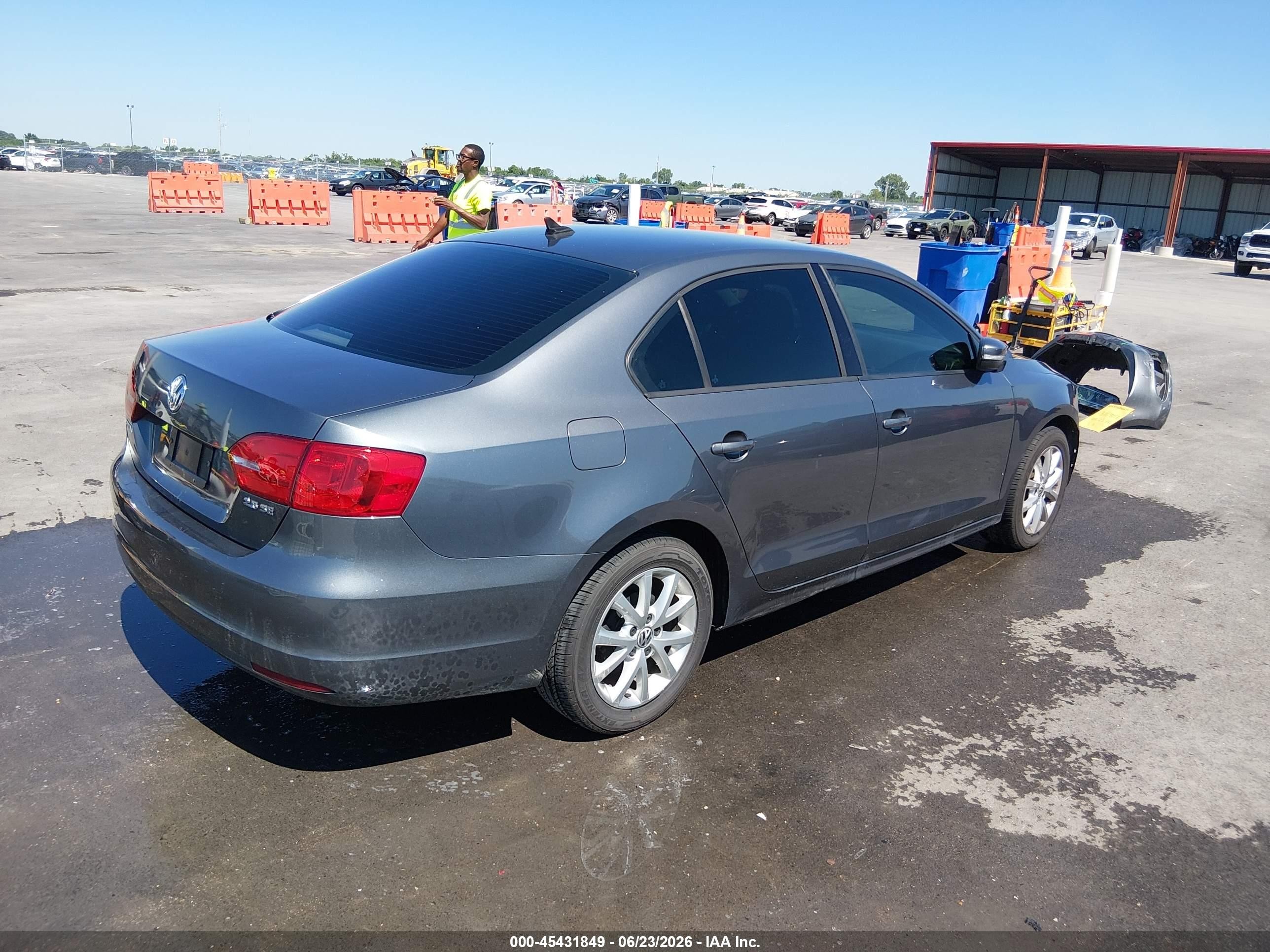 2011 Volkswagen Jetta 2.5l Se Gray vin: 3VWDZ7AJXBM376967