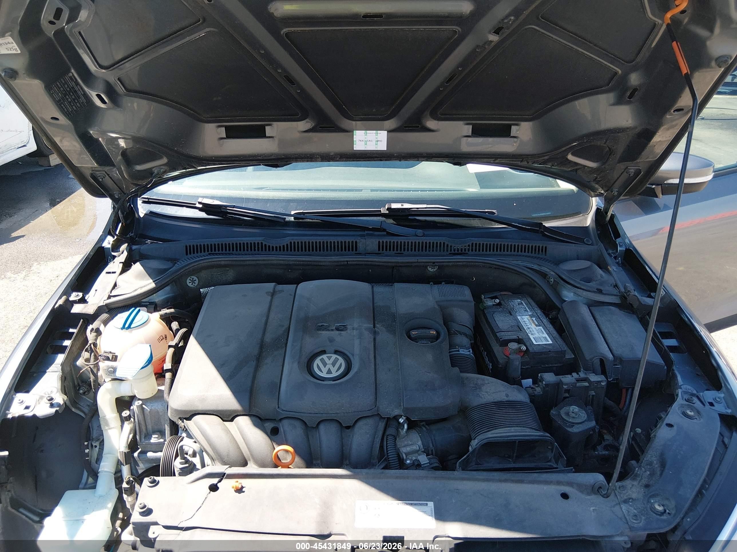 2011 Volkswagen Jetta 2.5l Se Gray vin: 3VWDZ7AJXBM376967