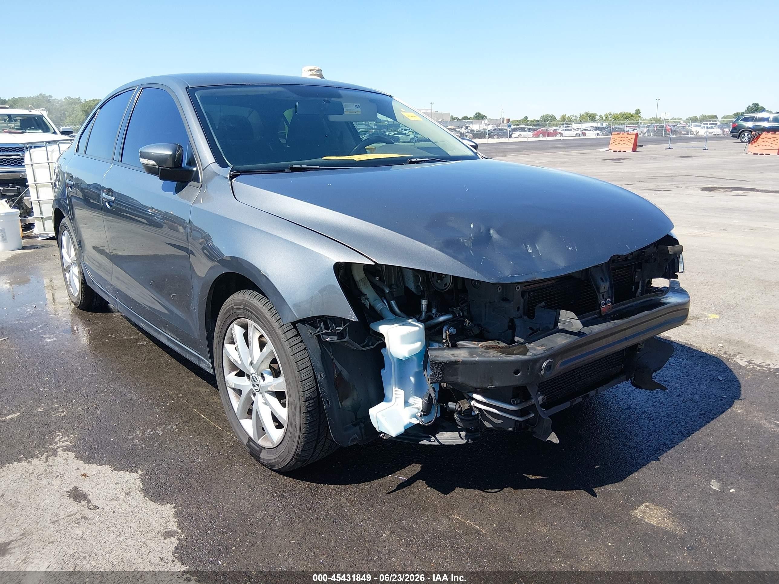 2011 Volkswagen Jetta 2.5l Se Gray vin: 3VWDZ7AJXBM376967