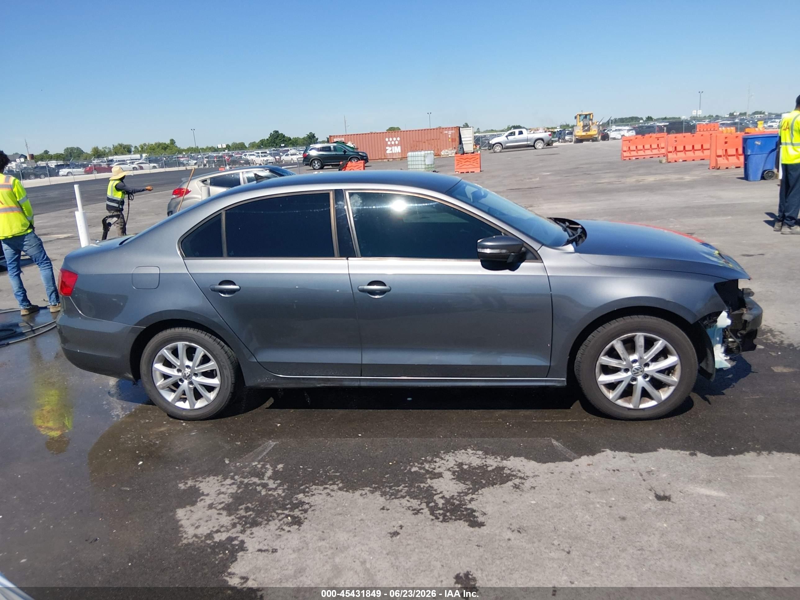 2011 Volkswagen Jetta 2.5l Se Gray vin: 3VWDZ7AJXBM376967