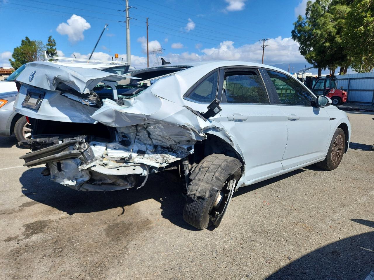 2019 Volkswagen Jetta Sel White vin: 3VWE57BU3KM102910