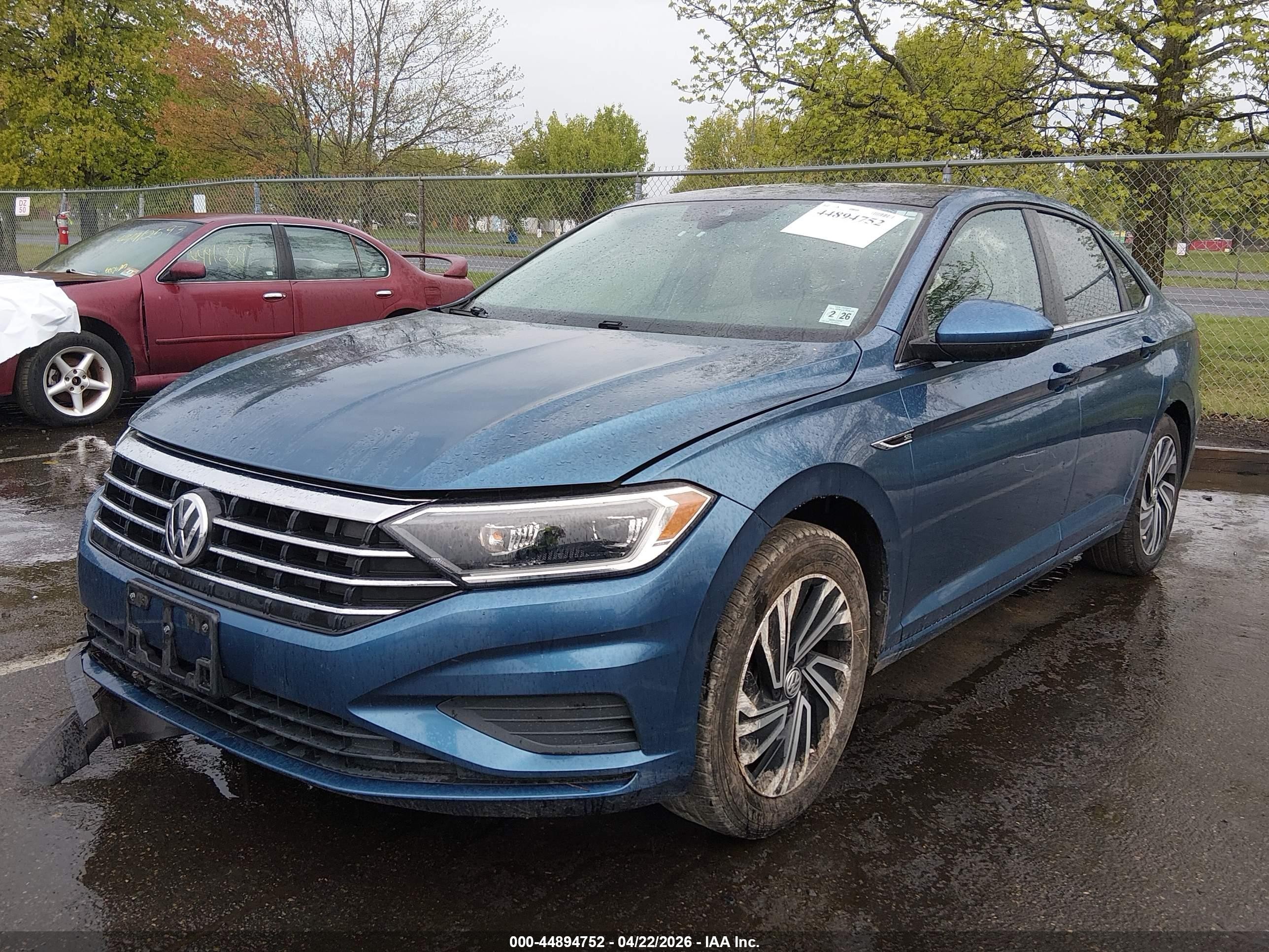 2021 Volkswagen Jetta 1.4t Sel Синий vin: 3VWE57BU3MM012935