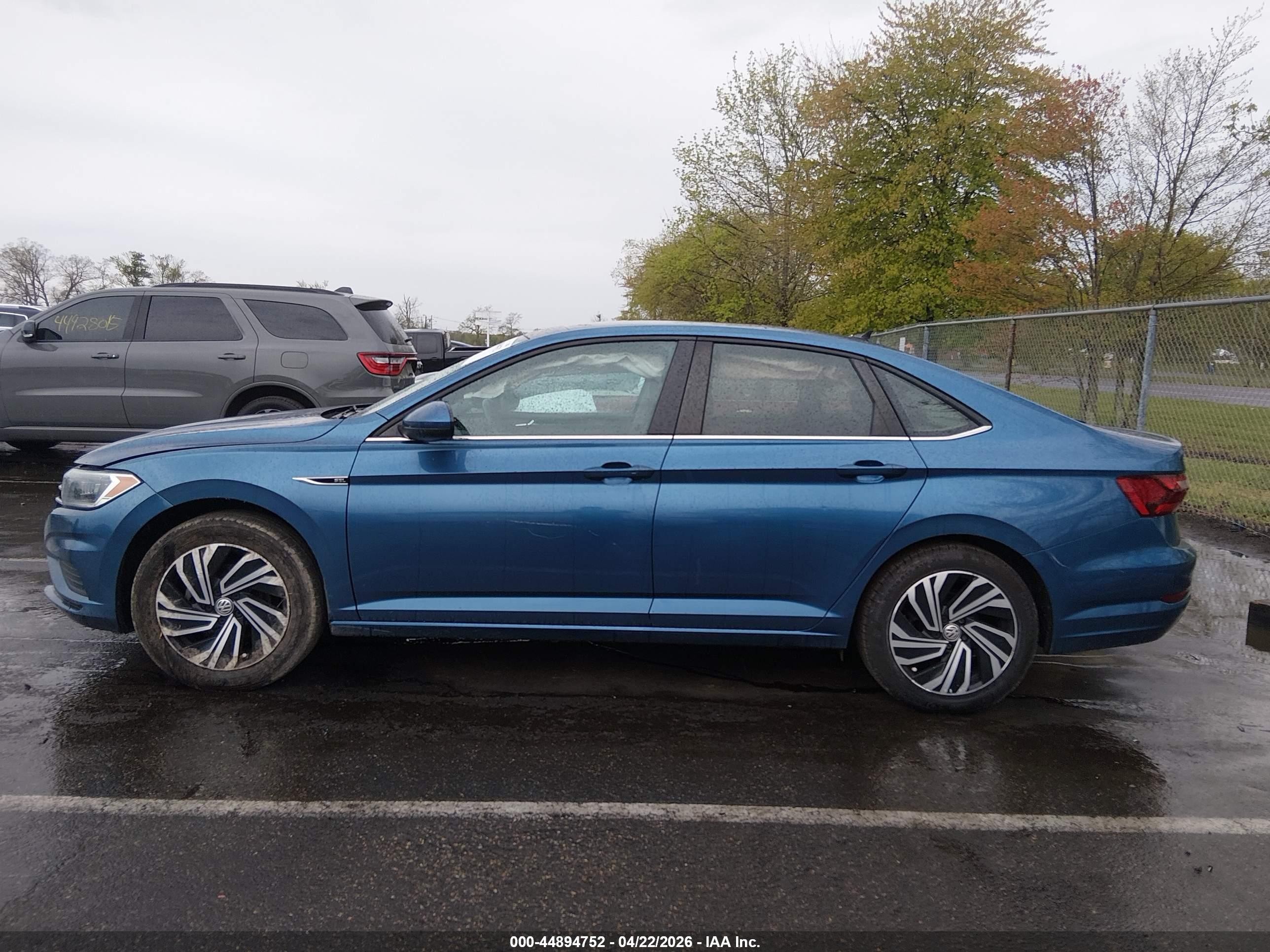 2021 Volkswagen Jetta 1.4t Sel Синий vin: 3VWE57BU3MM012935