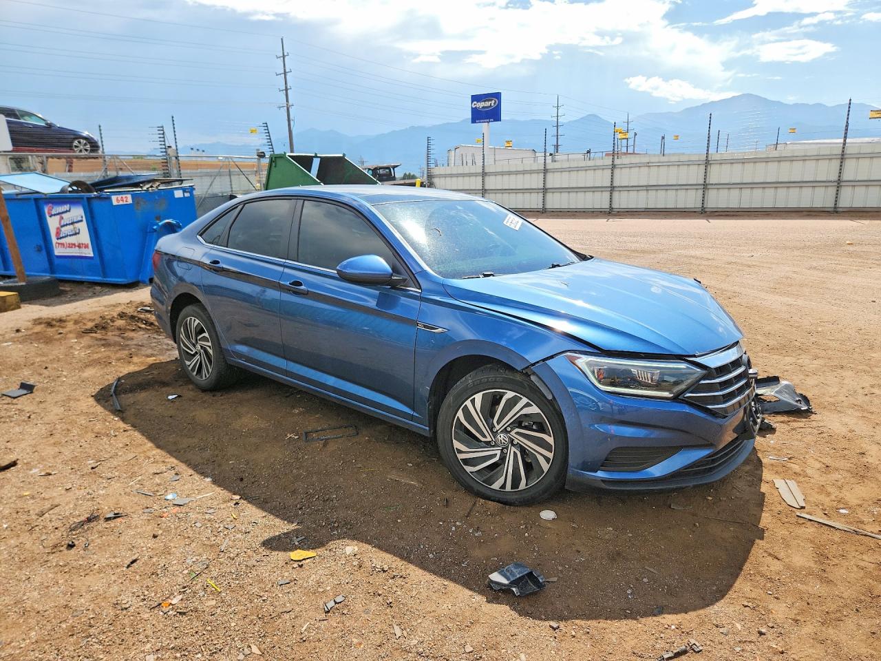 2021 Volkswagen Jetta Sel Blue vin: 3VWE57BU3MM075548