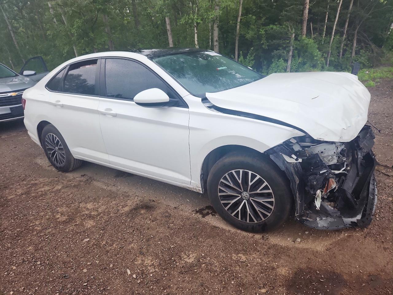 2019 Volkswagen Jetta Sel White vin: 3VWE57BU5KM009662