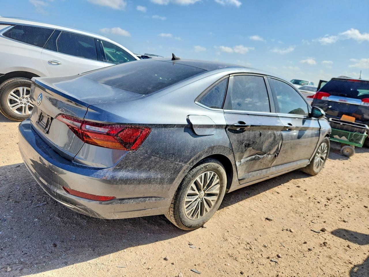 2019 Volkswagen Jetta Sel Gray vin: 3VWE57BU6KM040158