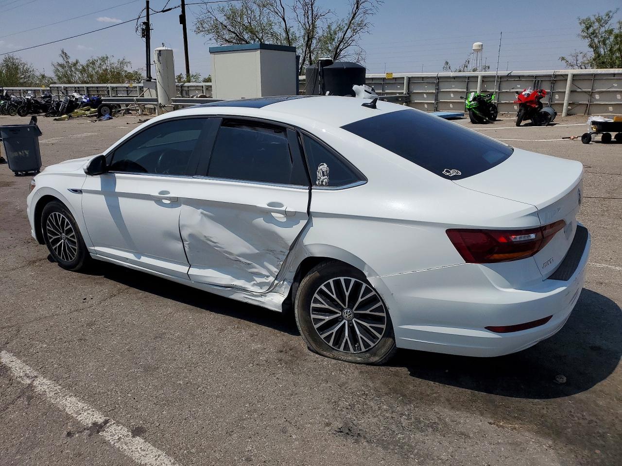 2019 Volkswagen Jetta Sel White vin: 3VWE57BU6KM041312