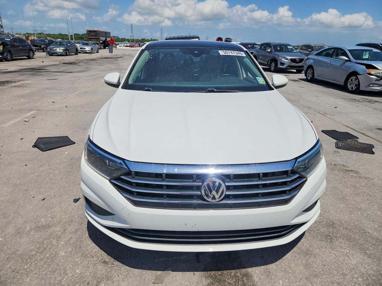 2019 Volkswagen Jetta Sel White vin: 3VWE57BU6KM084452