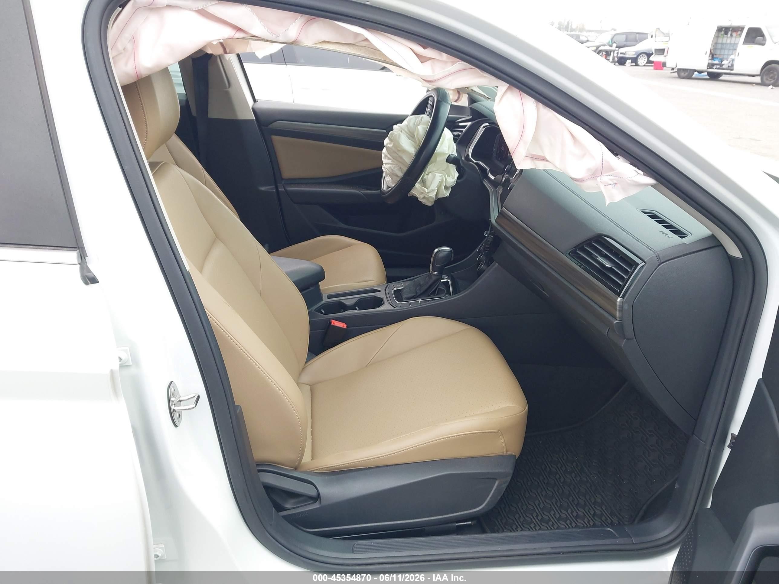 2019 Volkswagen Jetta 1.4t Sel Белый vin: 3VWE57BU6KM086184