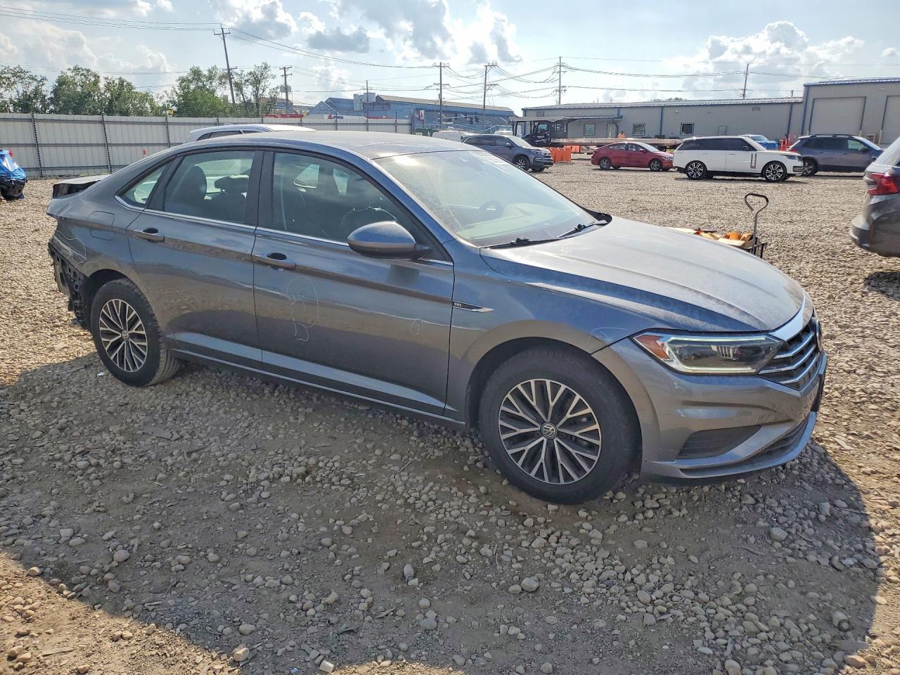 2019 Volkswagen Jetta Sel Gray vin: 3VWEB7BU5KM268712