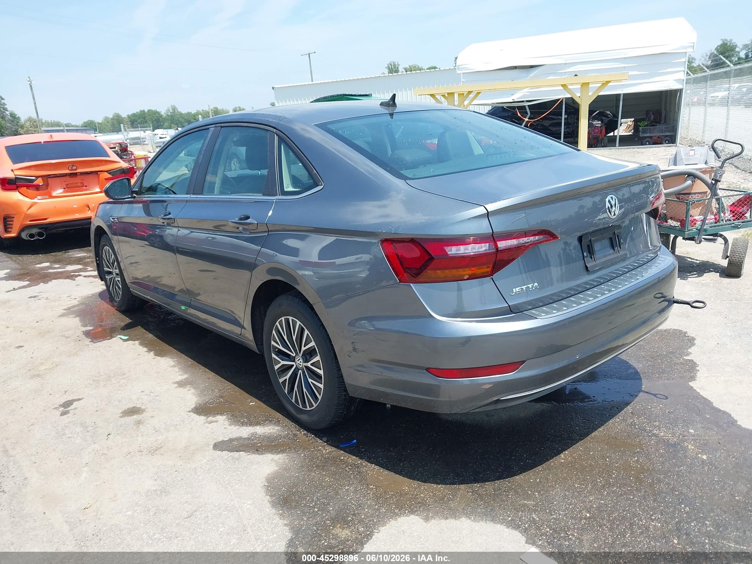 2019 Volkswagen Jetta 1.4t Sel Gray vin: 3VWEB7BU9KM268499