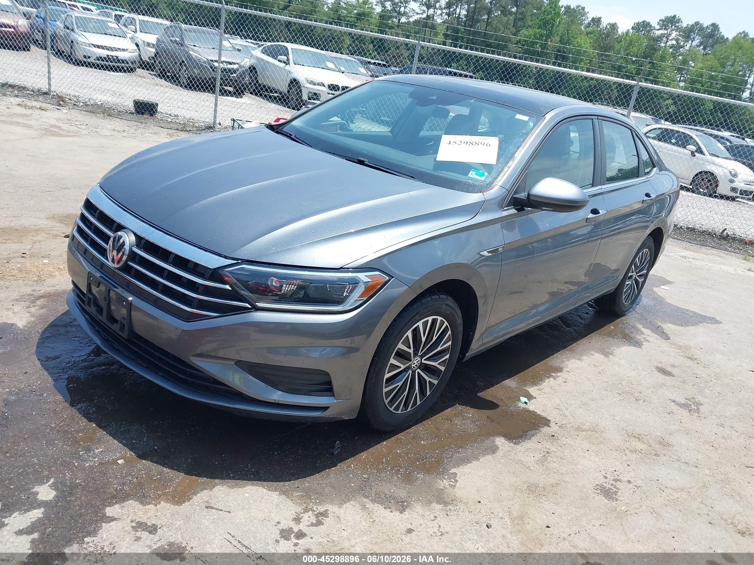 2019 Volkswagen Jetta 1.4t Sel Gray vin: 3VWEB7BU9KM268499