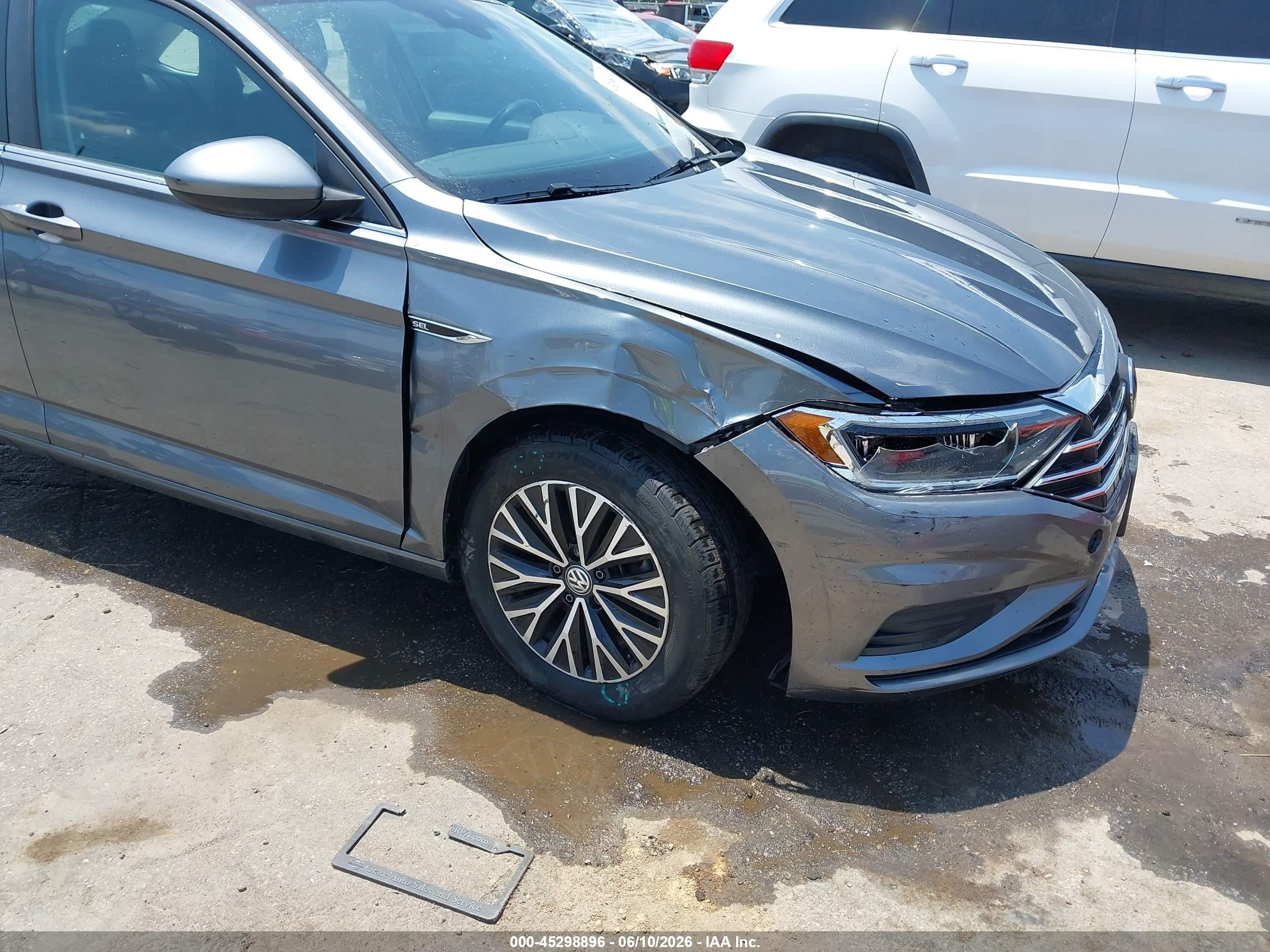 2019 Volkswagen Jetta 1.4t Sel Gray vin: 3VWEB7BU9KM268499