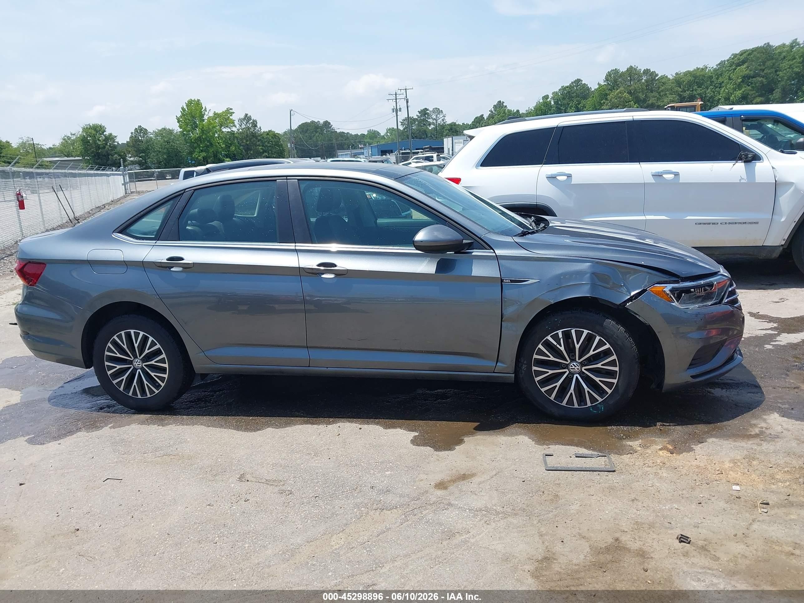 2019 Volkswagen Jetta 1.4t Sel Gray vin: 3VWEB7BU9KM268499