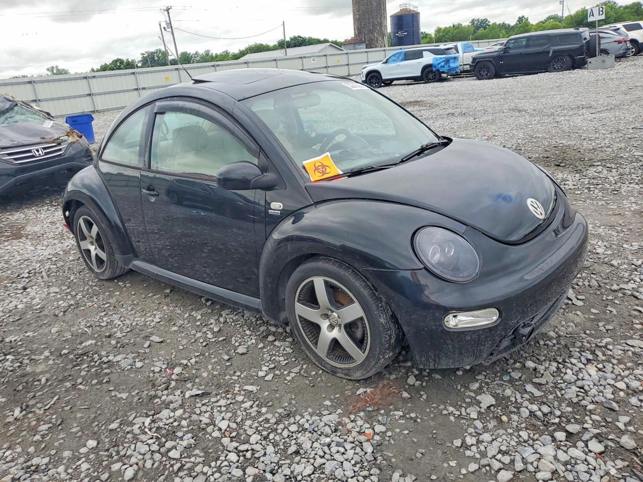 2002 Volkswagen New Beetle Gls Sport Black vin: 3VWED21C22M450101