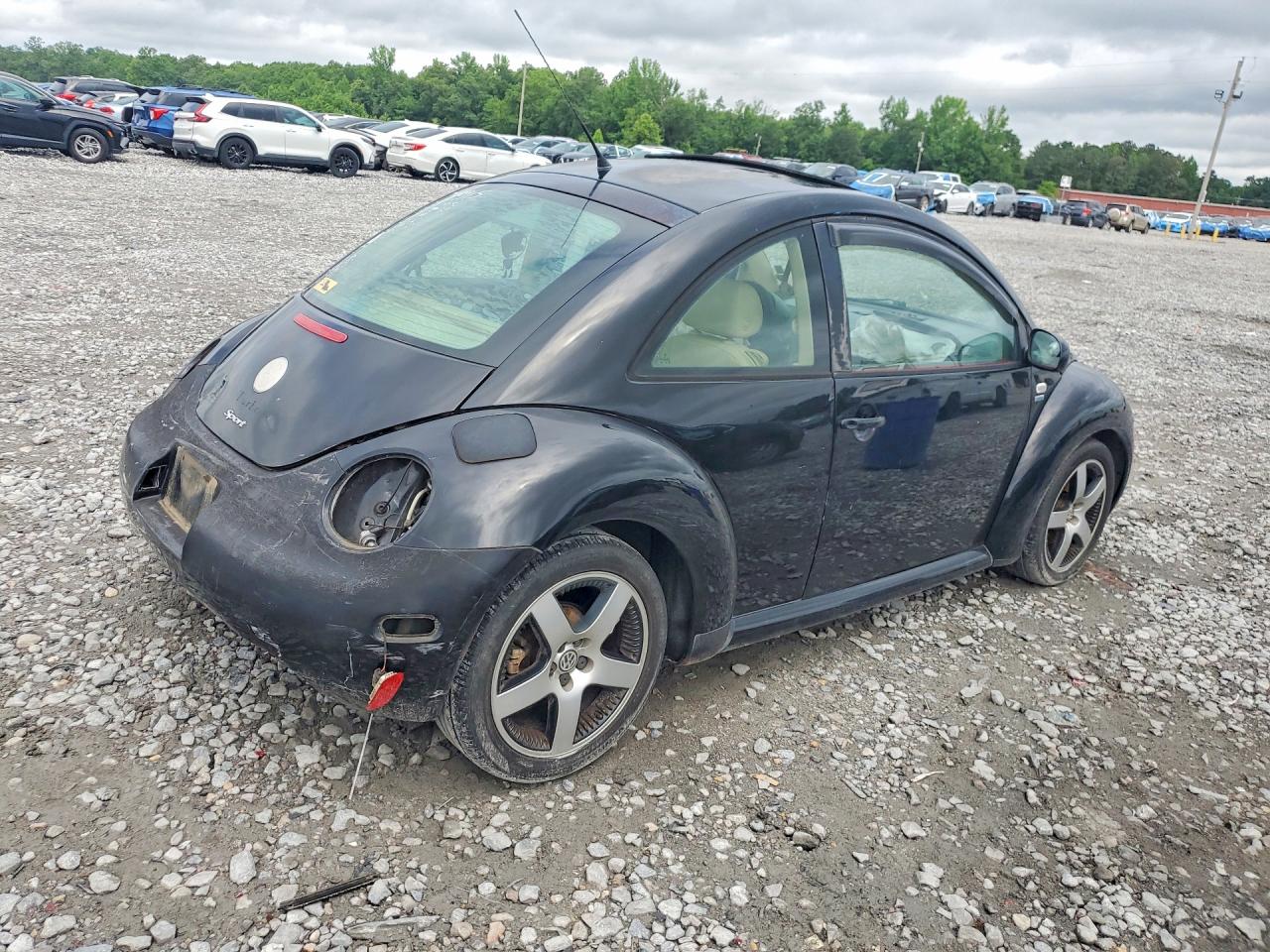 2002 Volkswagen New Beetle Gls Sport Black vin: 3VWED21C22M450101