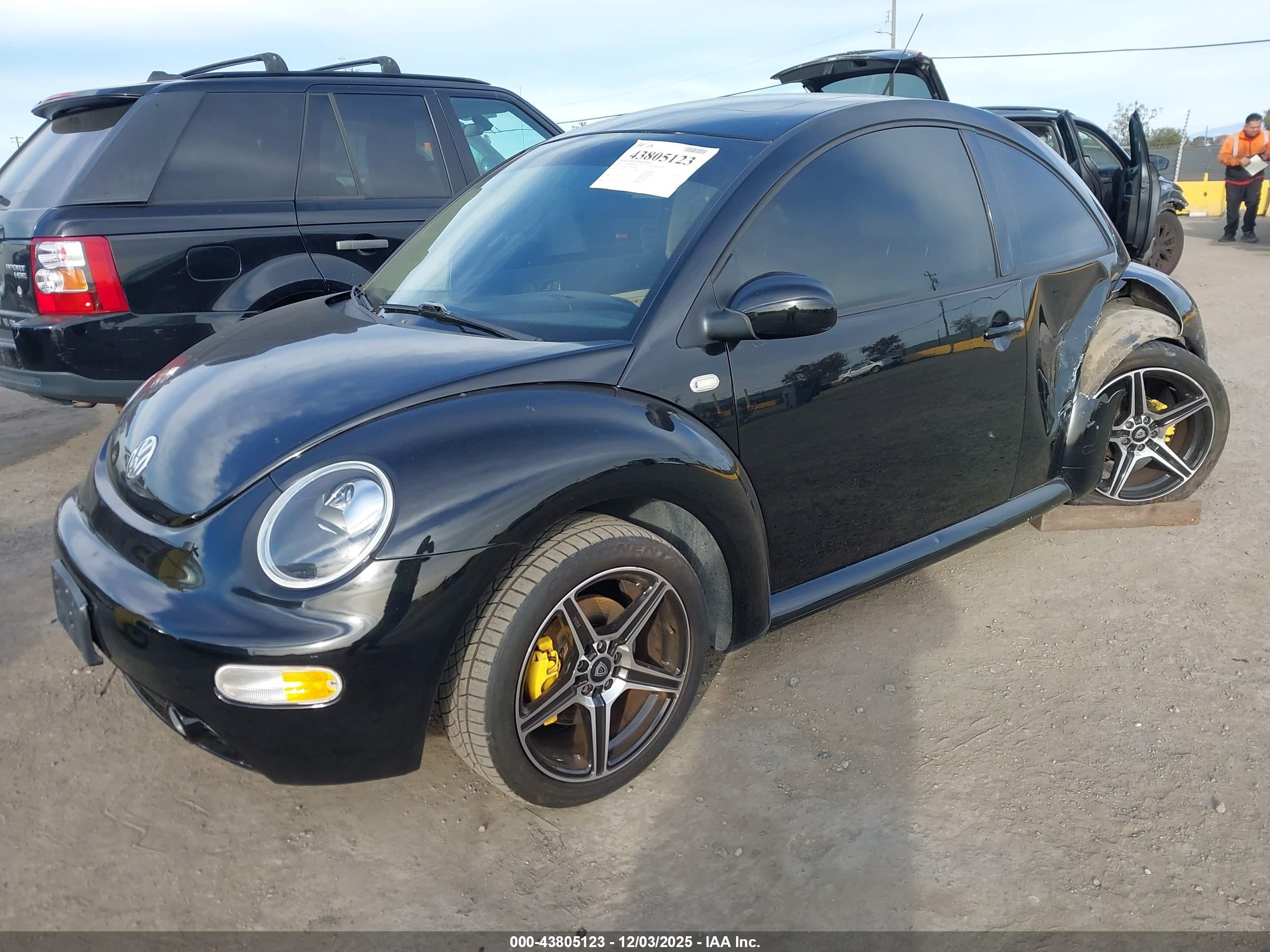 2001 Volkswagen New Beetle Sport Edition Черный vin: 3VWED21C51M481406