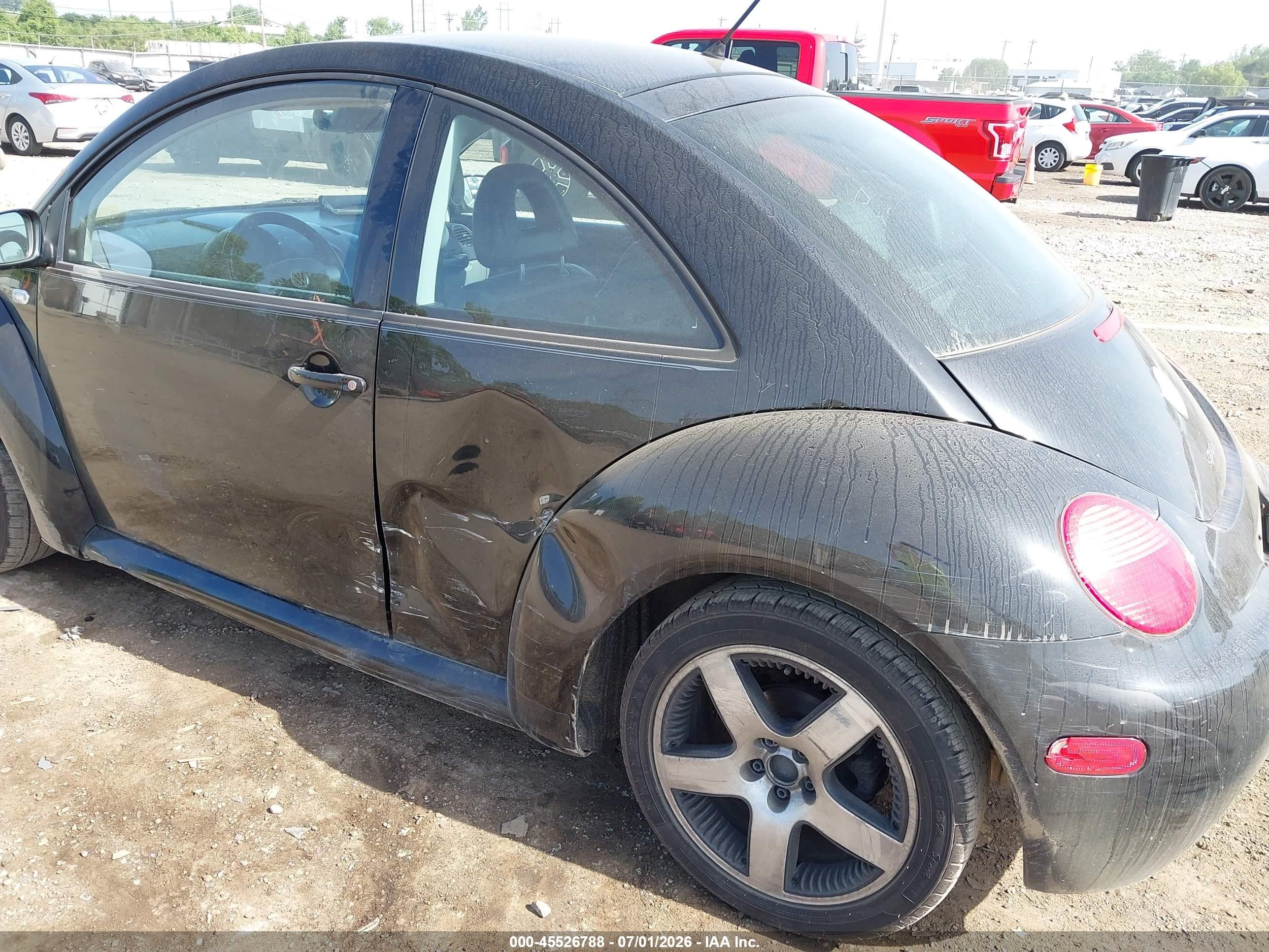 2002 Volkswagen New Beetle Sport Black vin: 3VWED21C62M445757