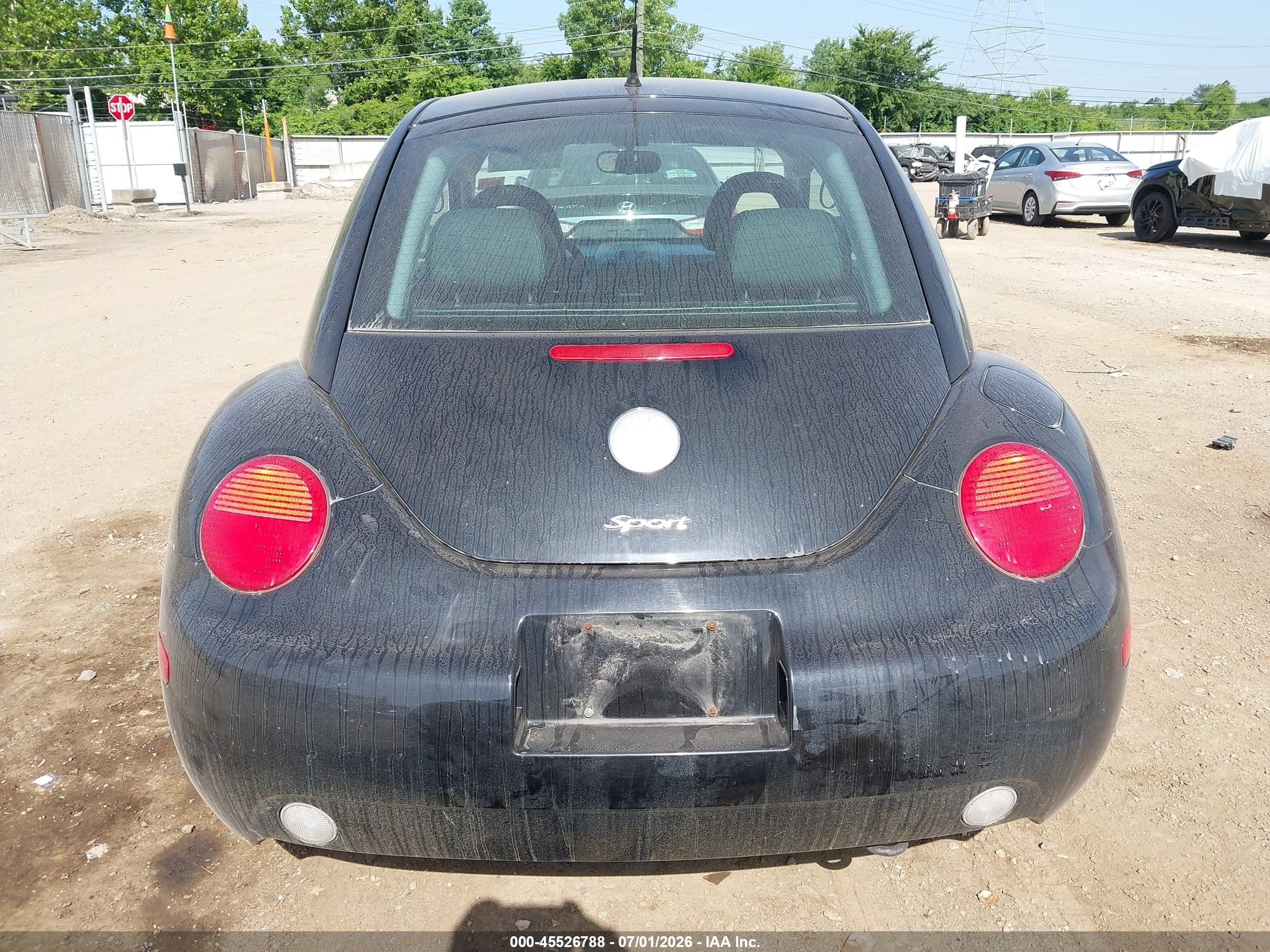 2002 Volkswagen New Beetle Sport Black vin: 3VWED21C62M445757