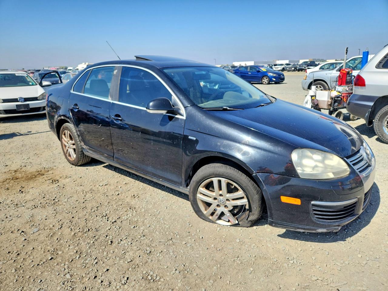 2007 Volkswagen Jetta Wolfsburg Black vin: 3VWEF71K27M082671