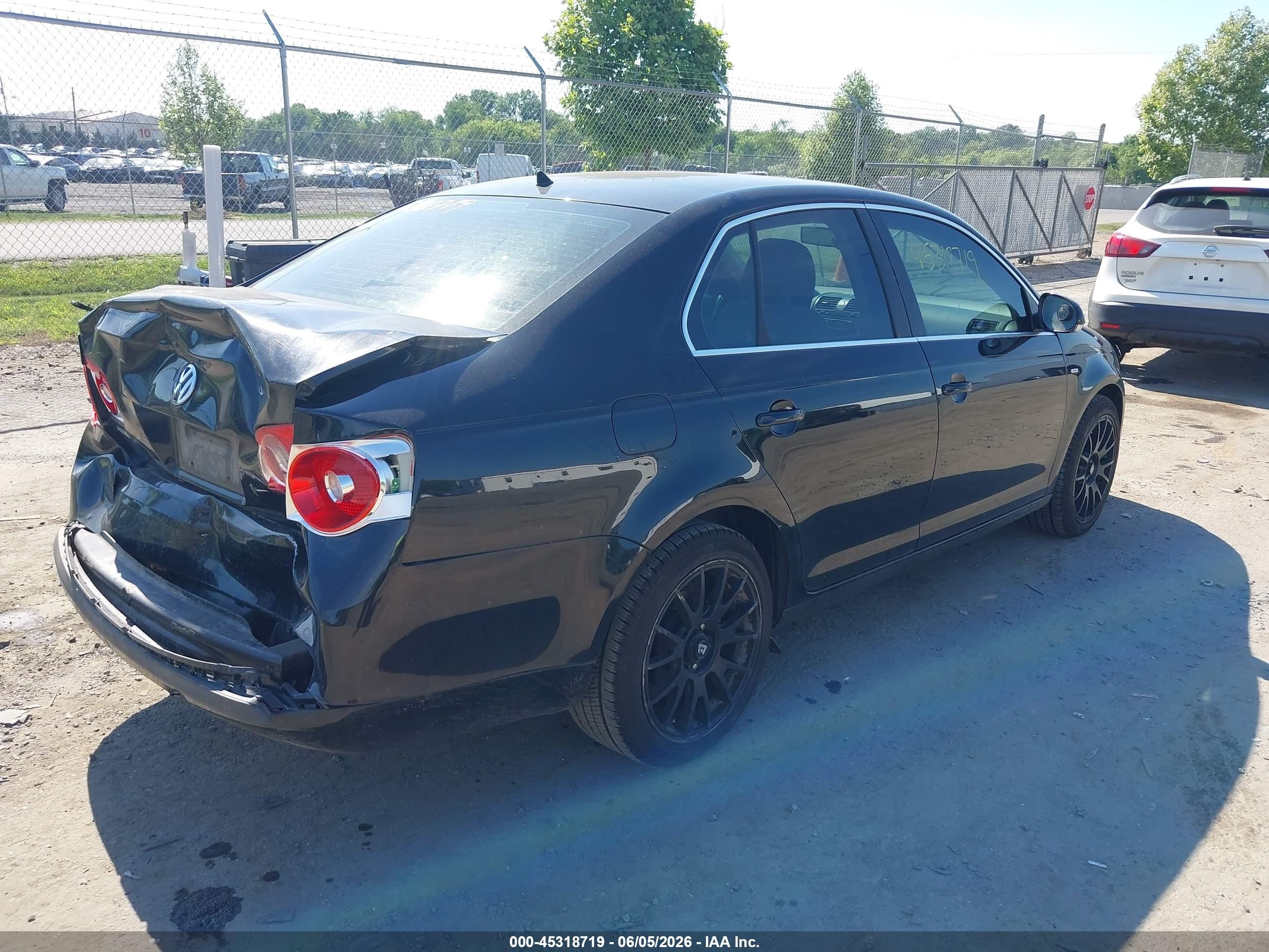 2007 Volkswagen Jetta Wolfsburg Edition Black vin: 3VWEF71K37M159130
