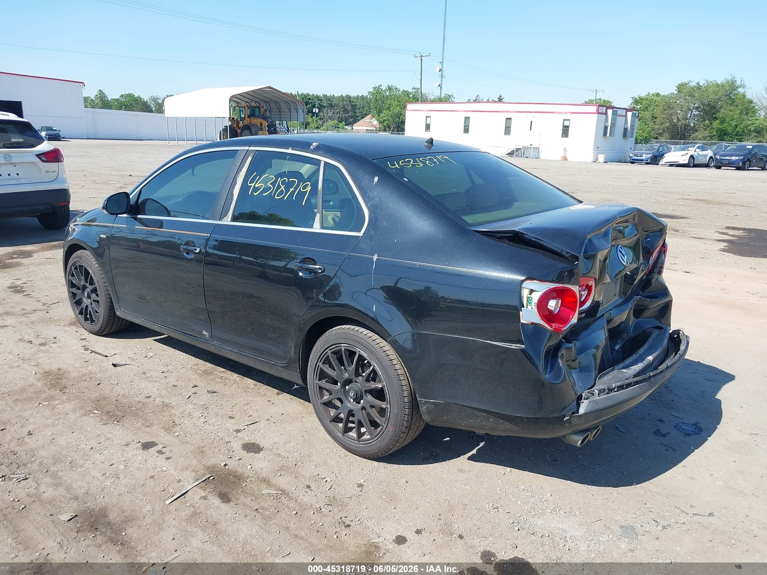 2007 Volkswagen Jetta Wolfsburg Edition Black vin: 3VWEF71K37M159130