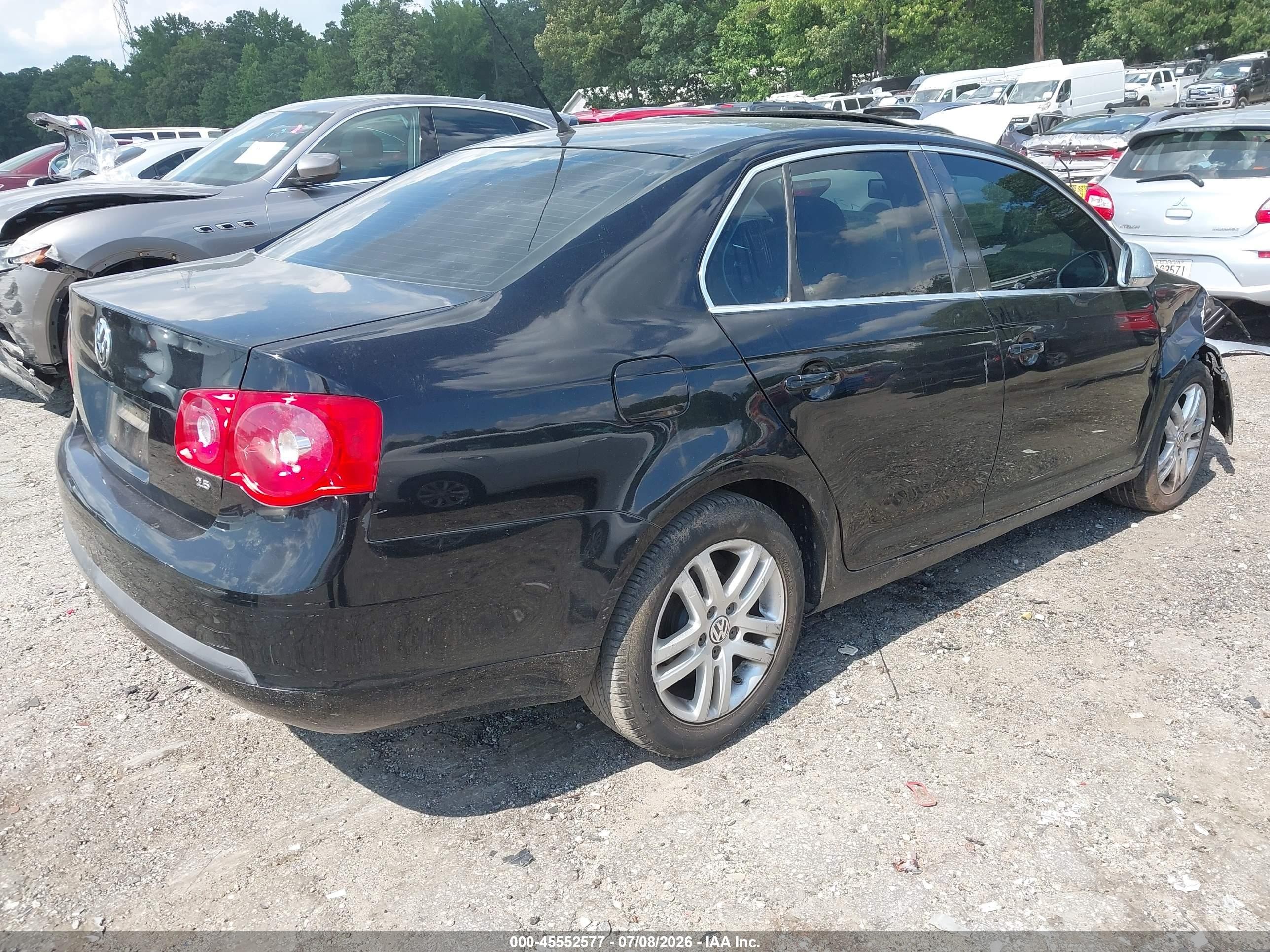 2007 Volkswagen Jetta Wolfsburg Edition Black vin: 3VWEF71K47M182772