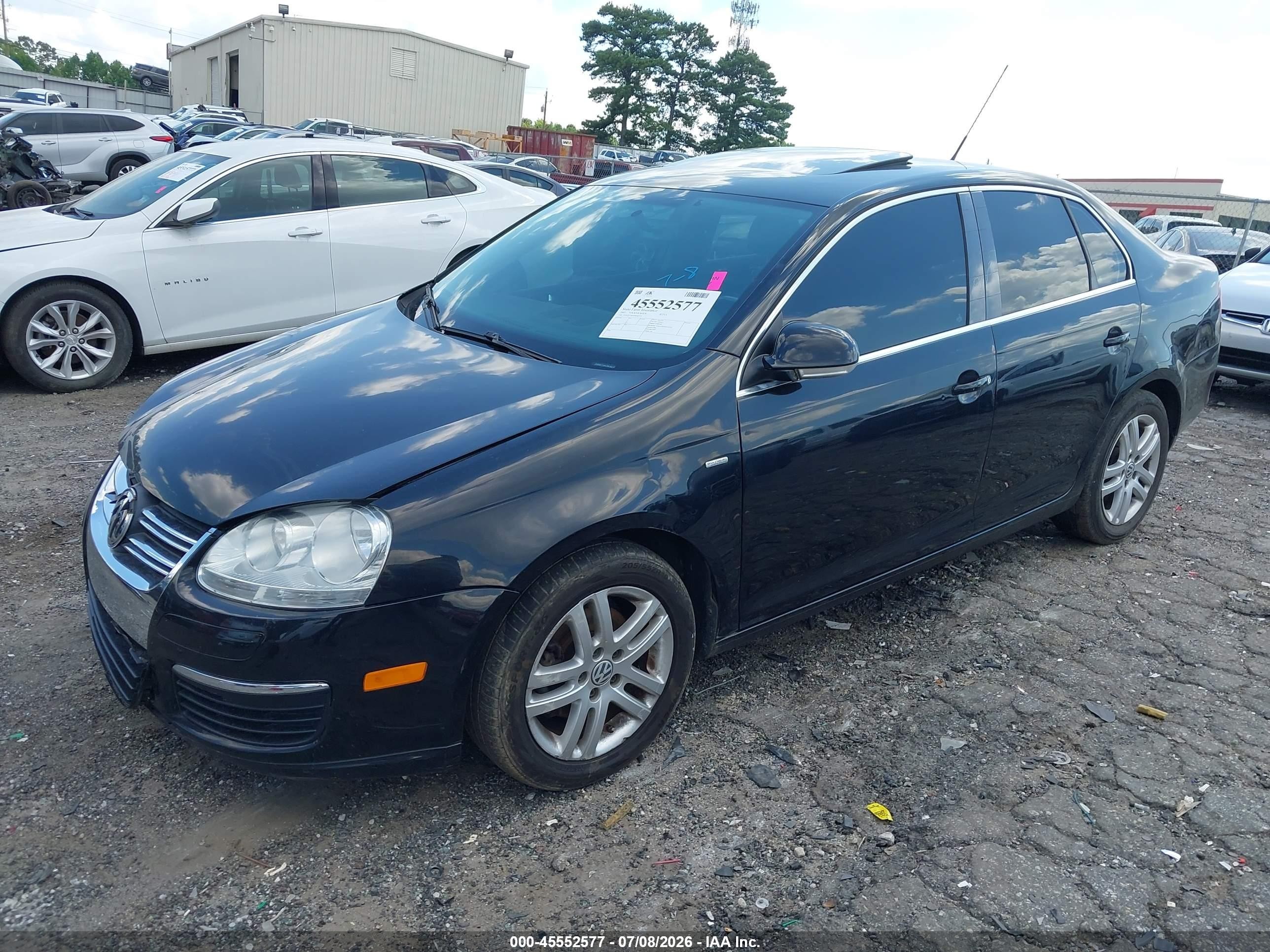 2007 Volkswagen Jetta Wolfsburg Edition Black vin: 3VWEF71K47M182772