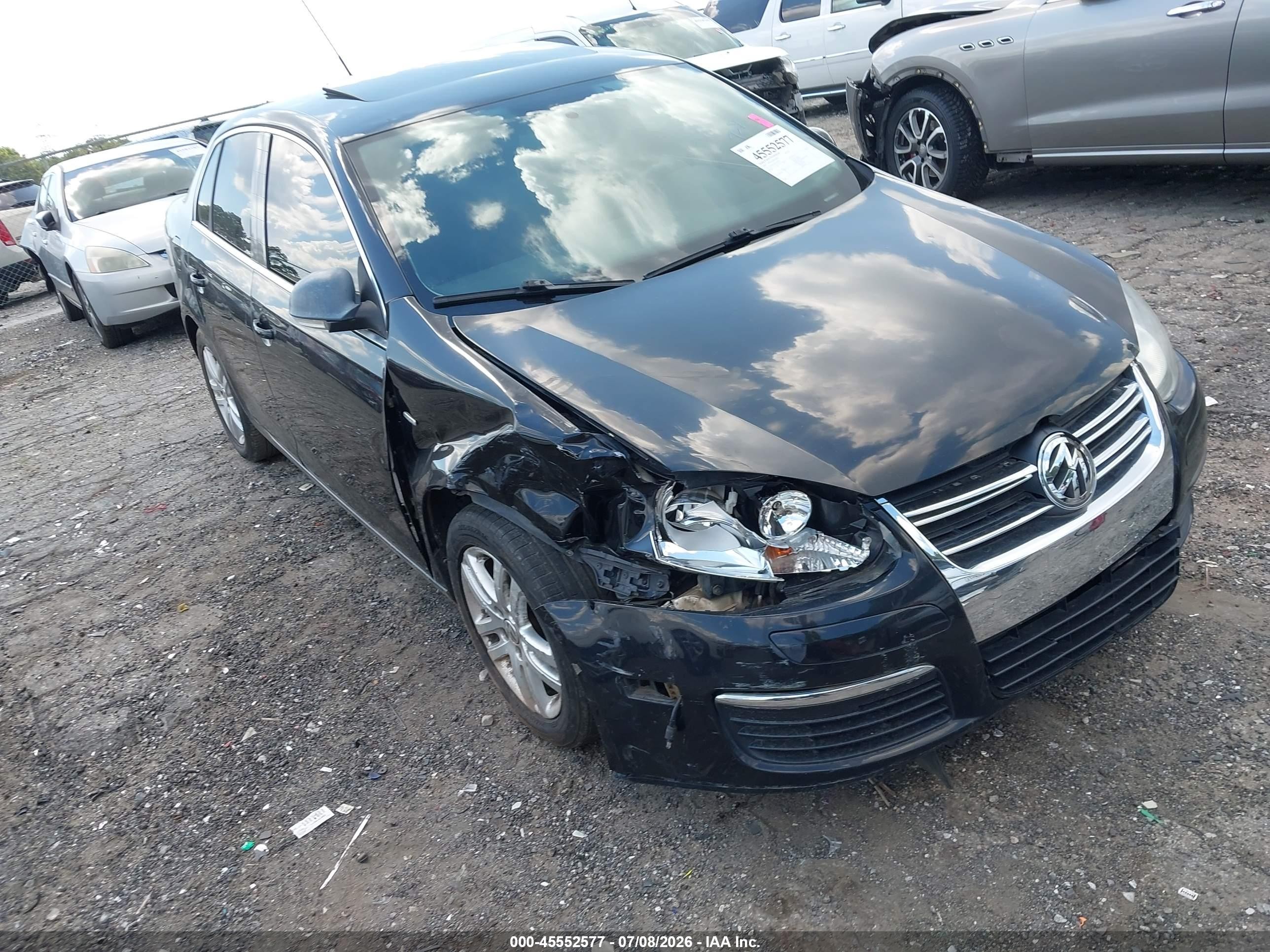 2007 Volkswagen Jetta Wolfsburg Edition Black vin: 3VWEF71K47M182772