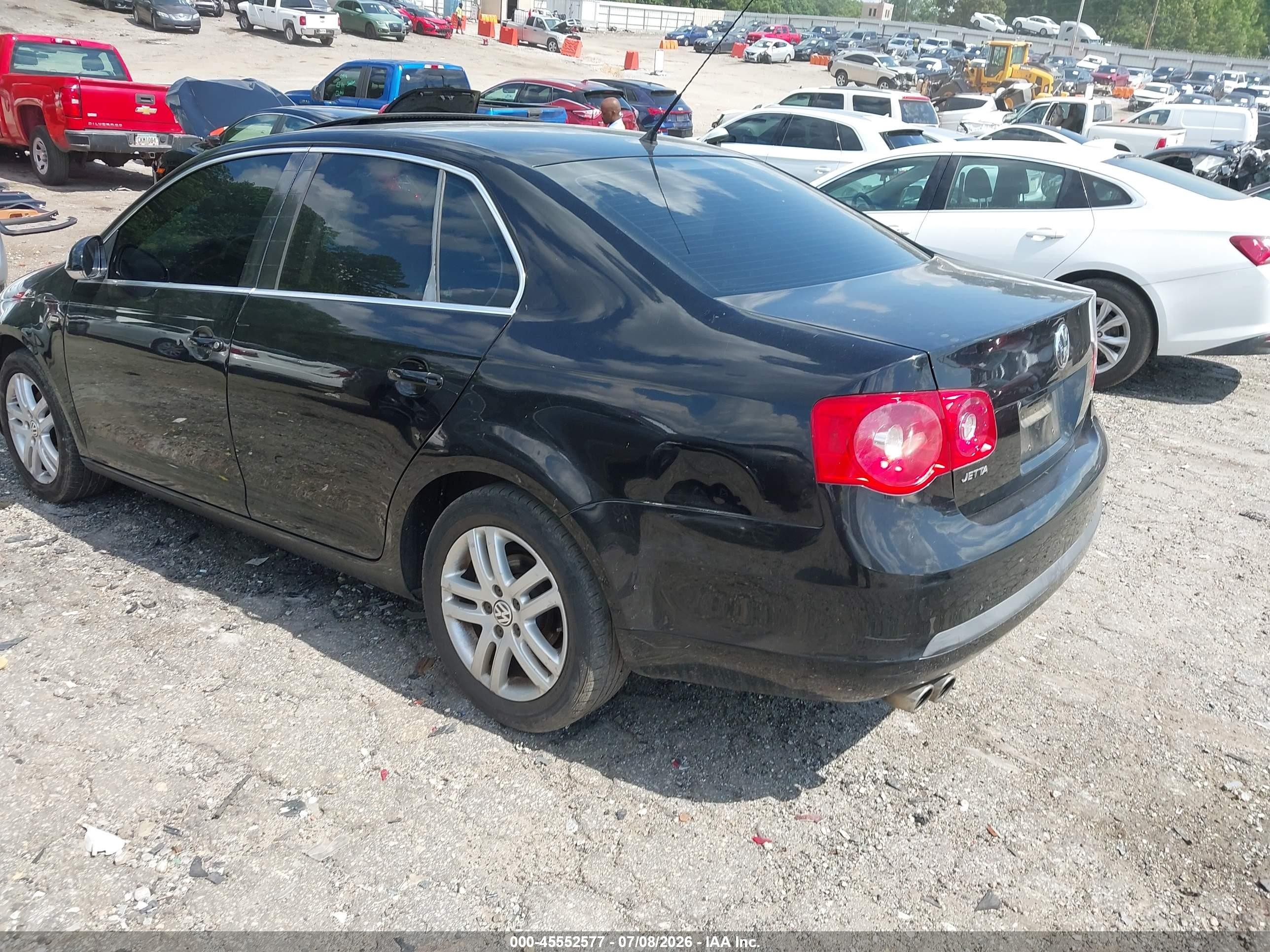 2007 Volkswagen Jetta Wolfsburg Edition Black vin: 3VWEF71K47M182772