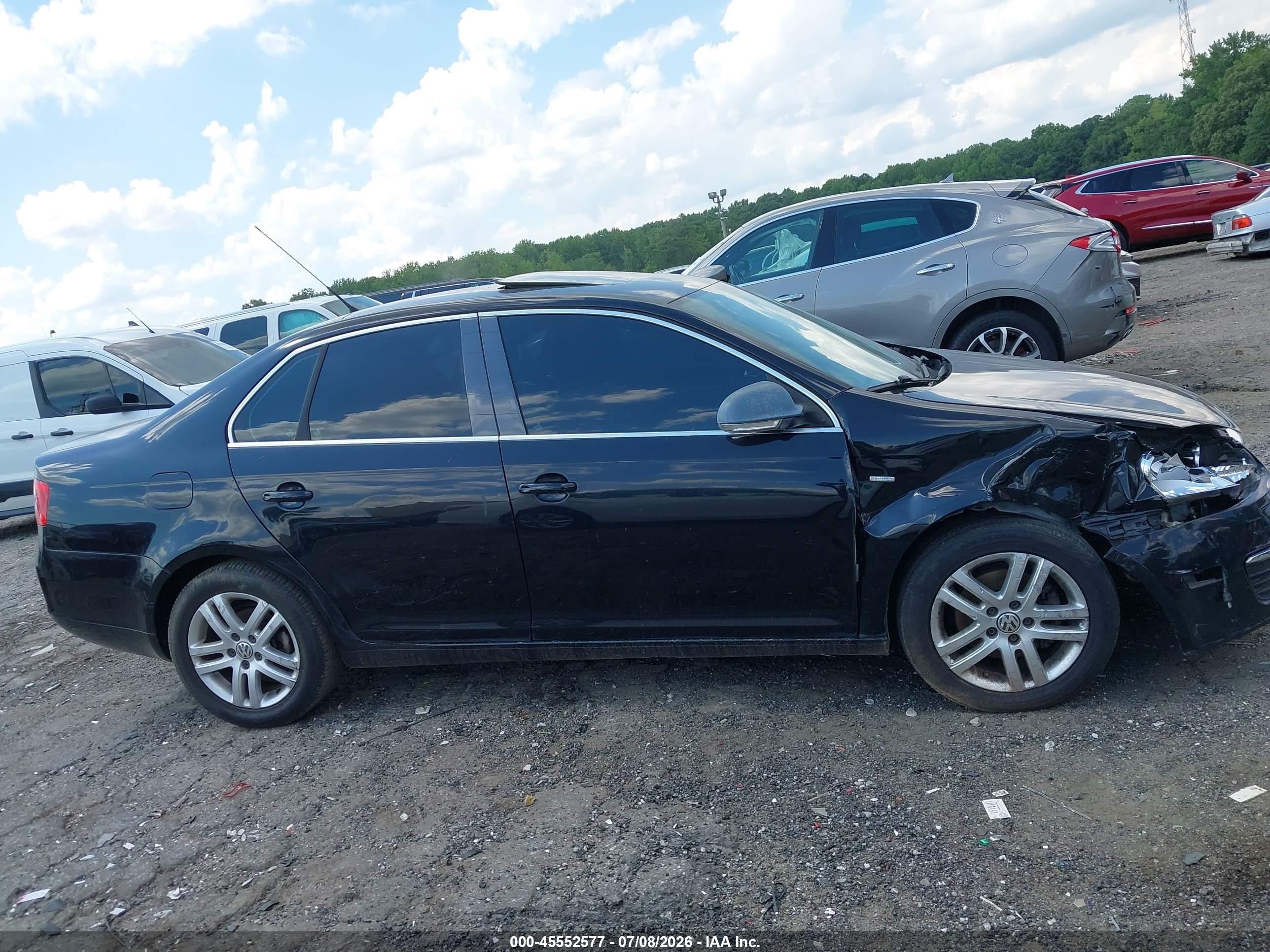 2007 Volkswagen Jetta Wolfsburg Edition Black vin: 3VWEF71K47M182772