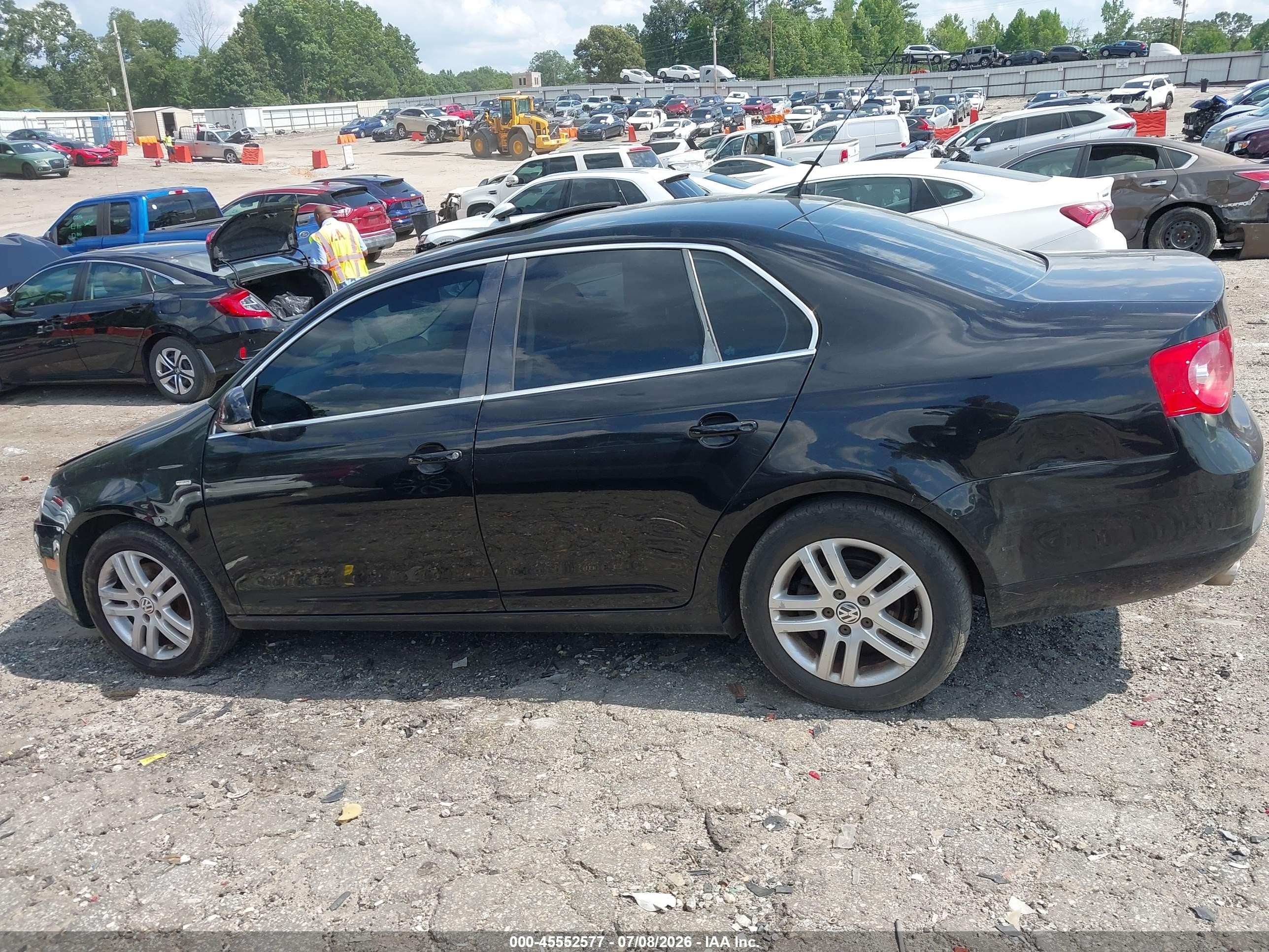 2007 Volkswagen Jetta Wolfsburg Edition Black vin: 3VWEF71K47M182772