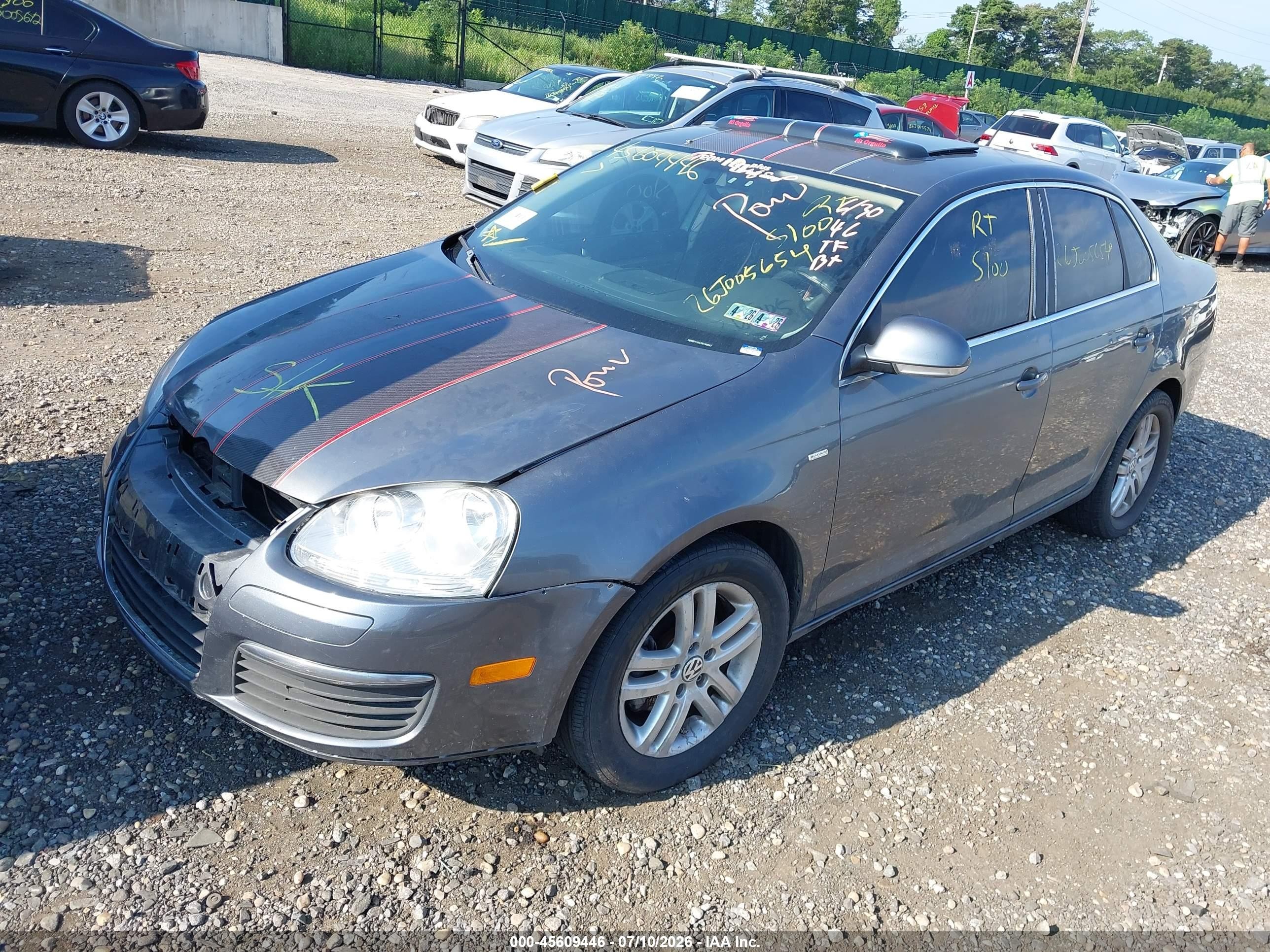 2007 Volkswagen Jetta Wolfsburg Edition Gray vin: 3VWEF71K47M196591