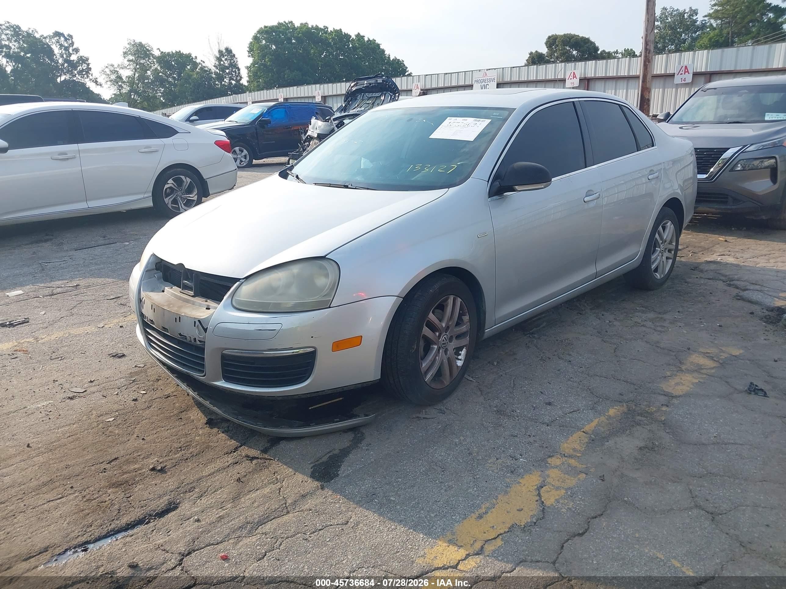 2007 Volkswagen Jetta Wolfsburg Edition Silver vin: 3VWEF71K57M133127